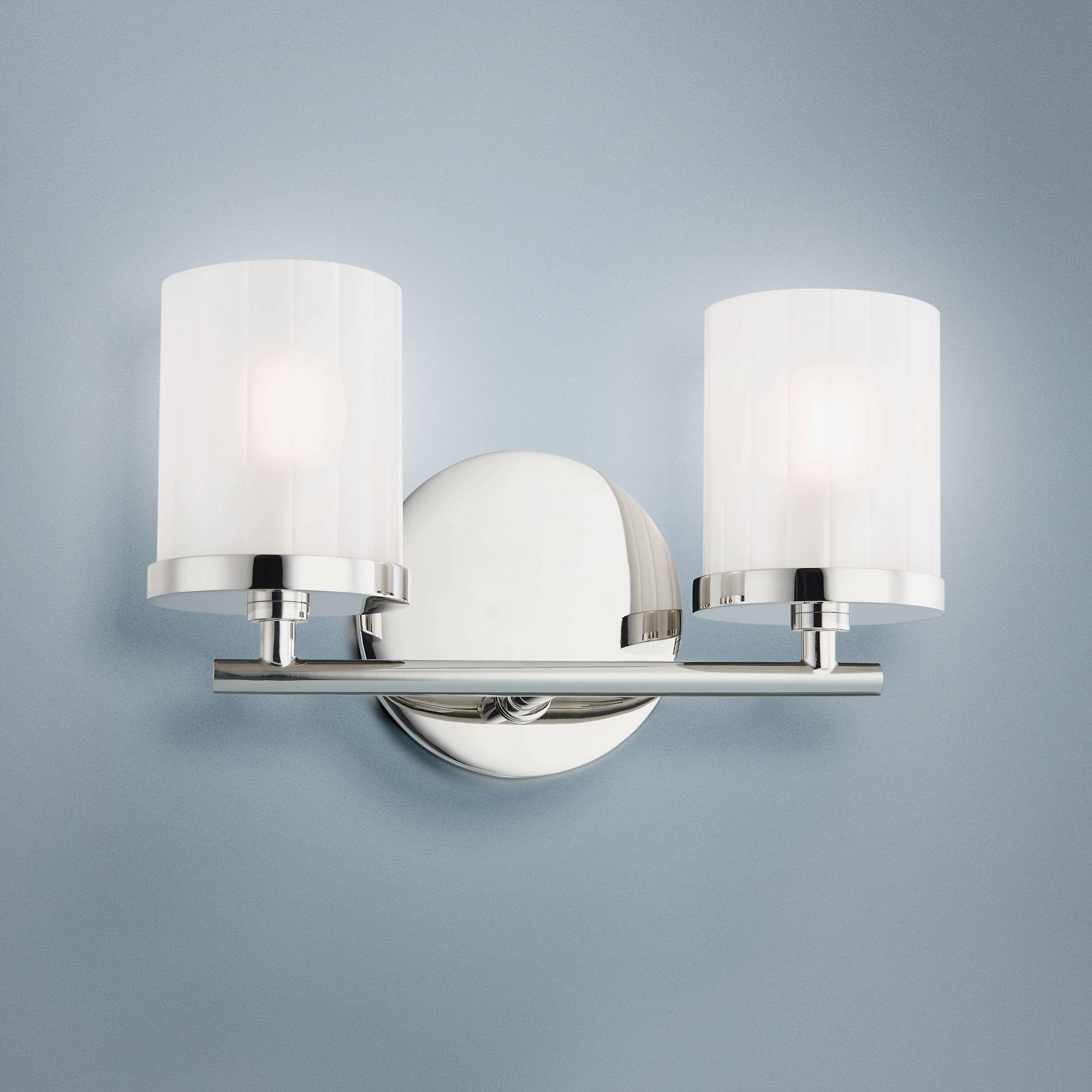 Mitzi Ryan 6 1/4" High Polished Nickel 2-Light Wall Sconce