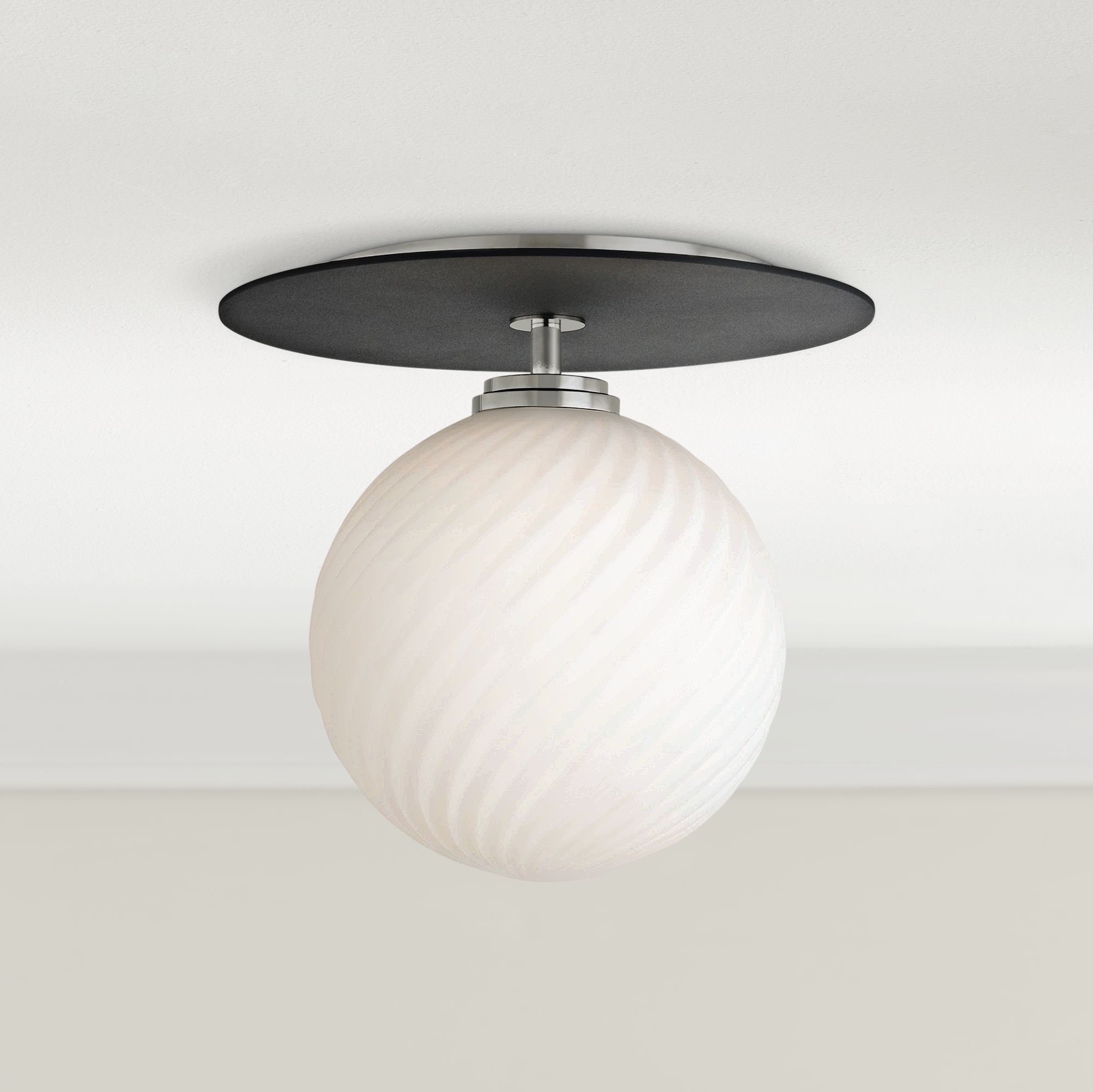 Mitzi Ellis 10 1/4" Wide Polished Nickel LED Ceiling Light