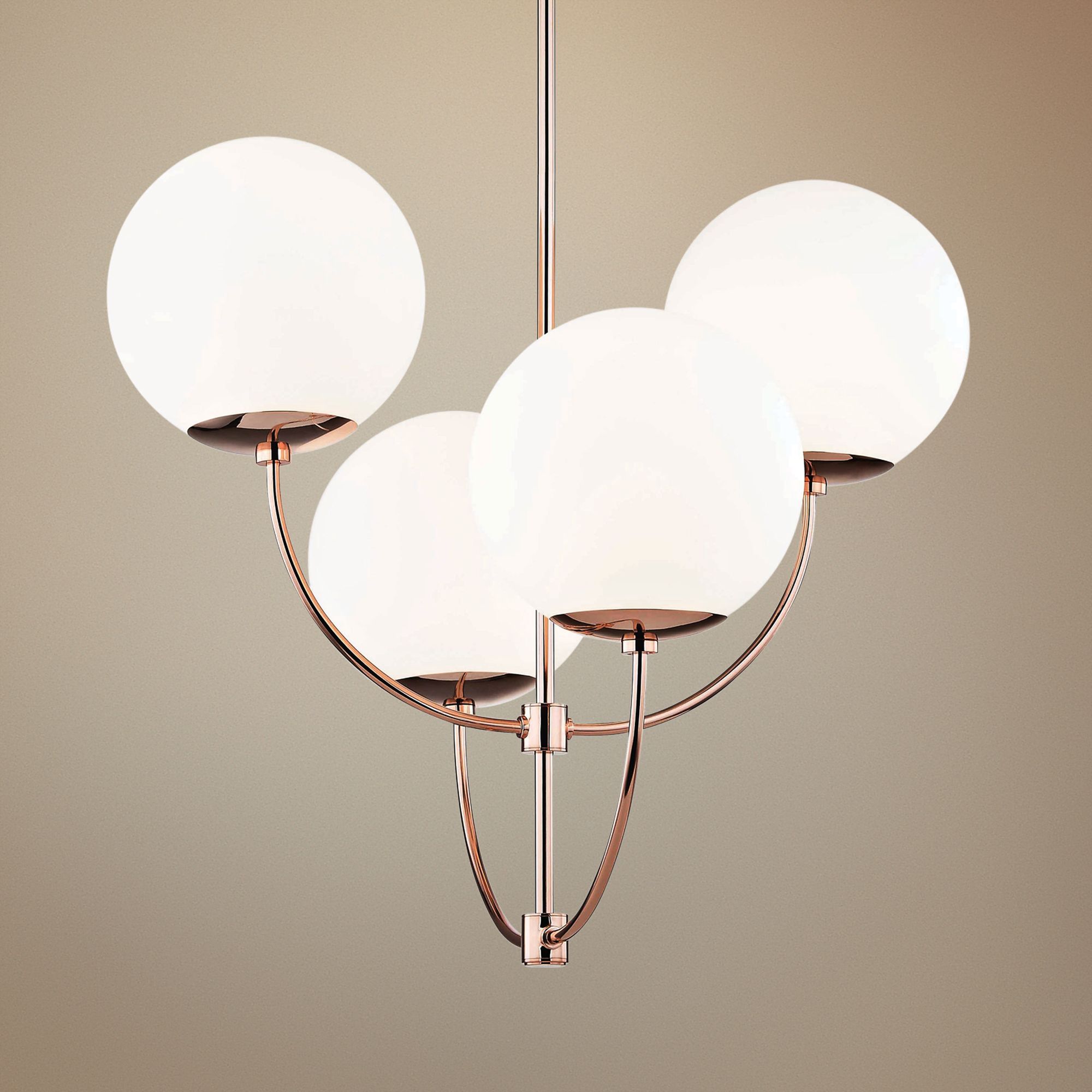 Mitzi Carrie 29 3/4" Wide Polished Copper 4-Light Chandelier