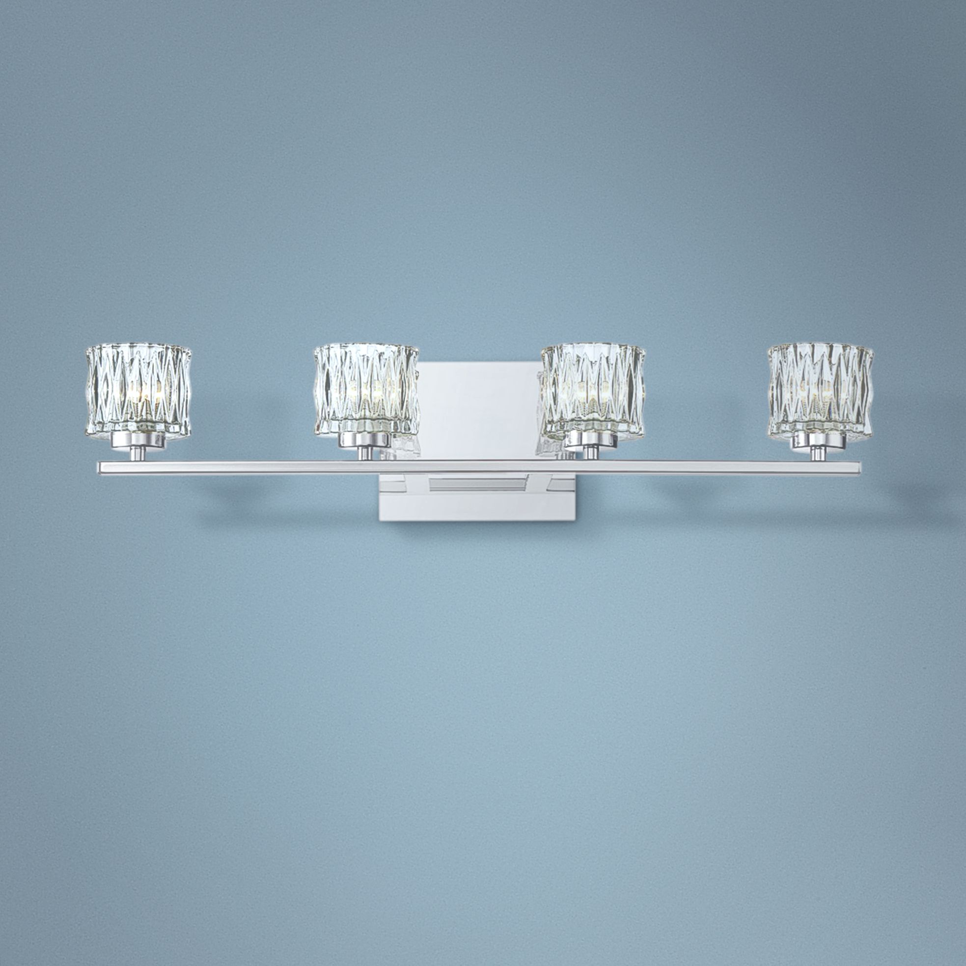 Eurofase Guelph 24 1/2" Wide Chrome 4-Light LED Bath Light