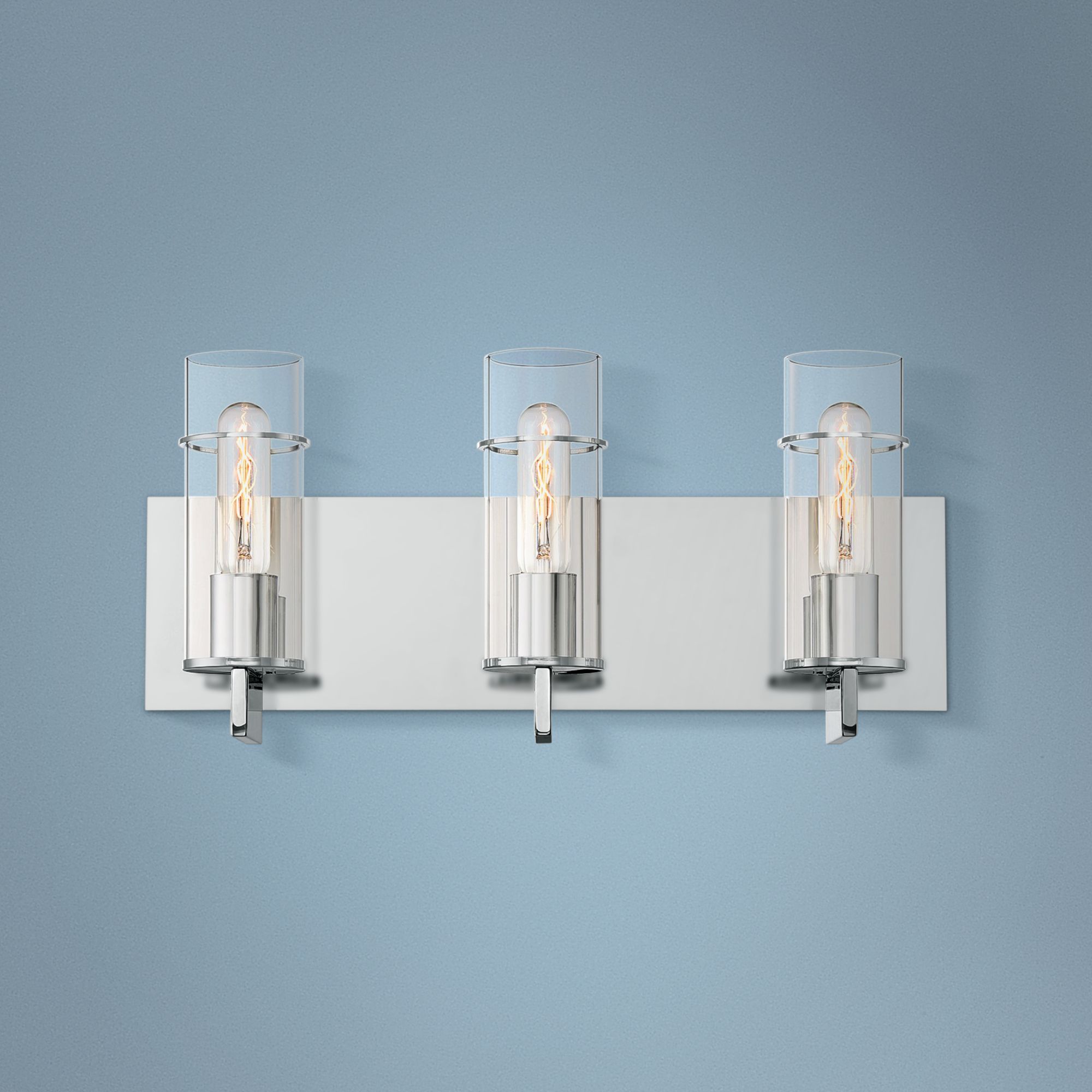 Eurofase Pista 19" Wide Chrome 3-Light Bath Light