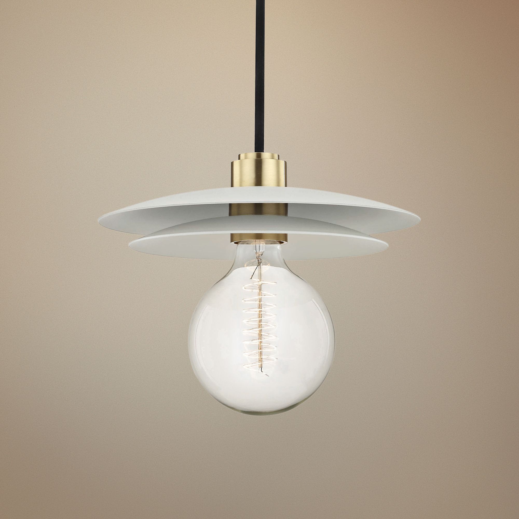 Mitzi Milla 10 1/4" Wide Aged Brass Mini Pendant