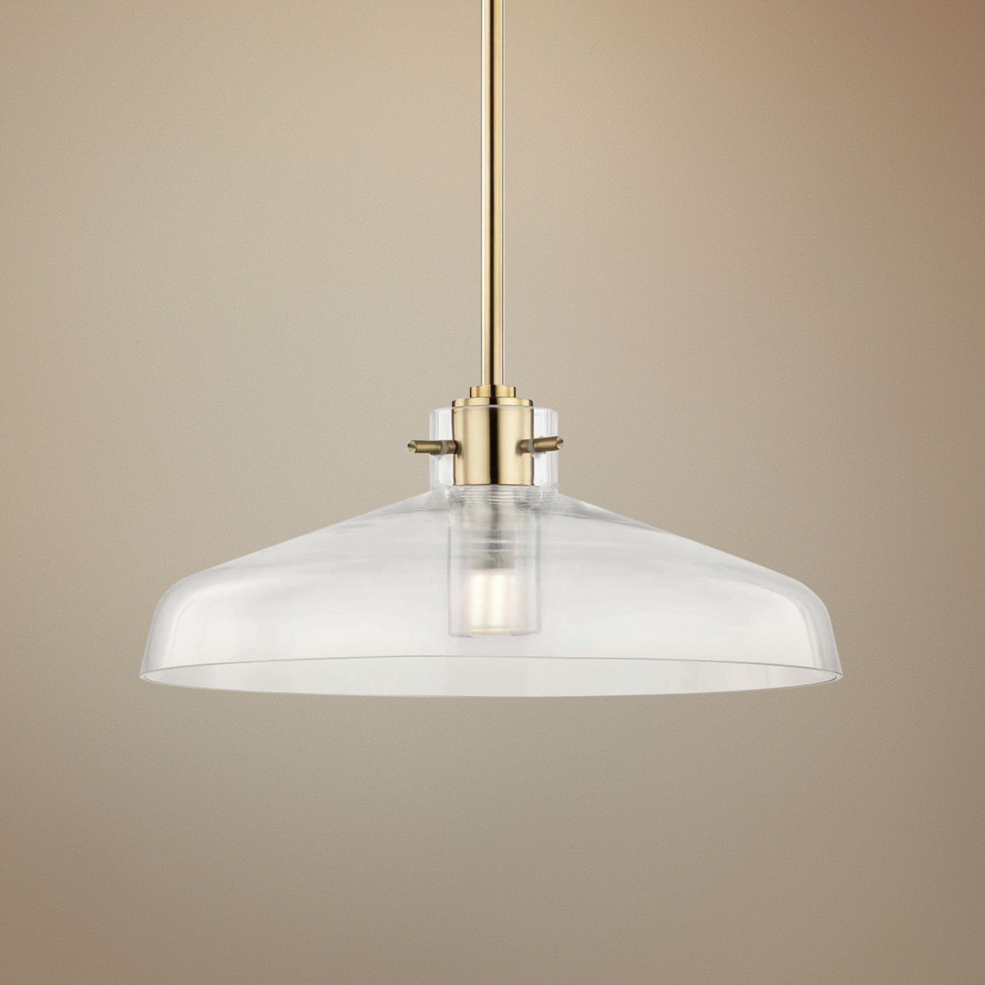 Mitzi Nemo 12" Wide Aged Brass LED Mini Pendant