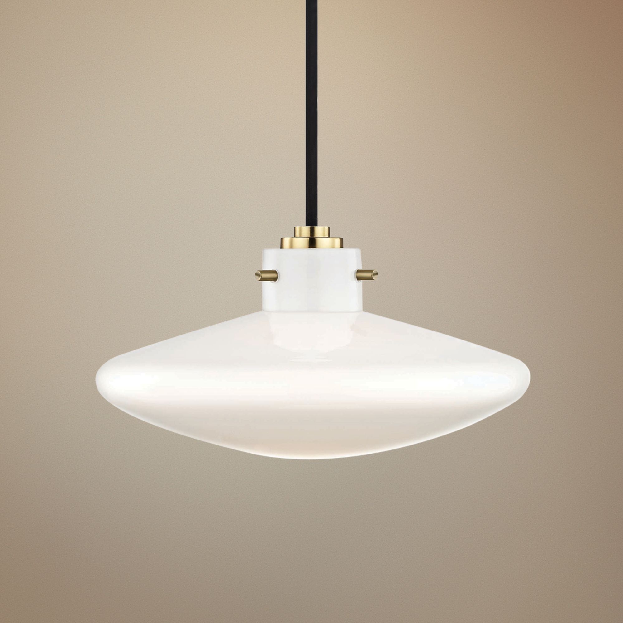 Mitzi Nemo 9 1/2" Wide Aged Brass LED Mini Pendant