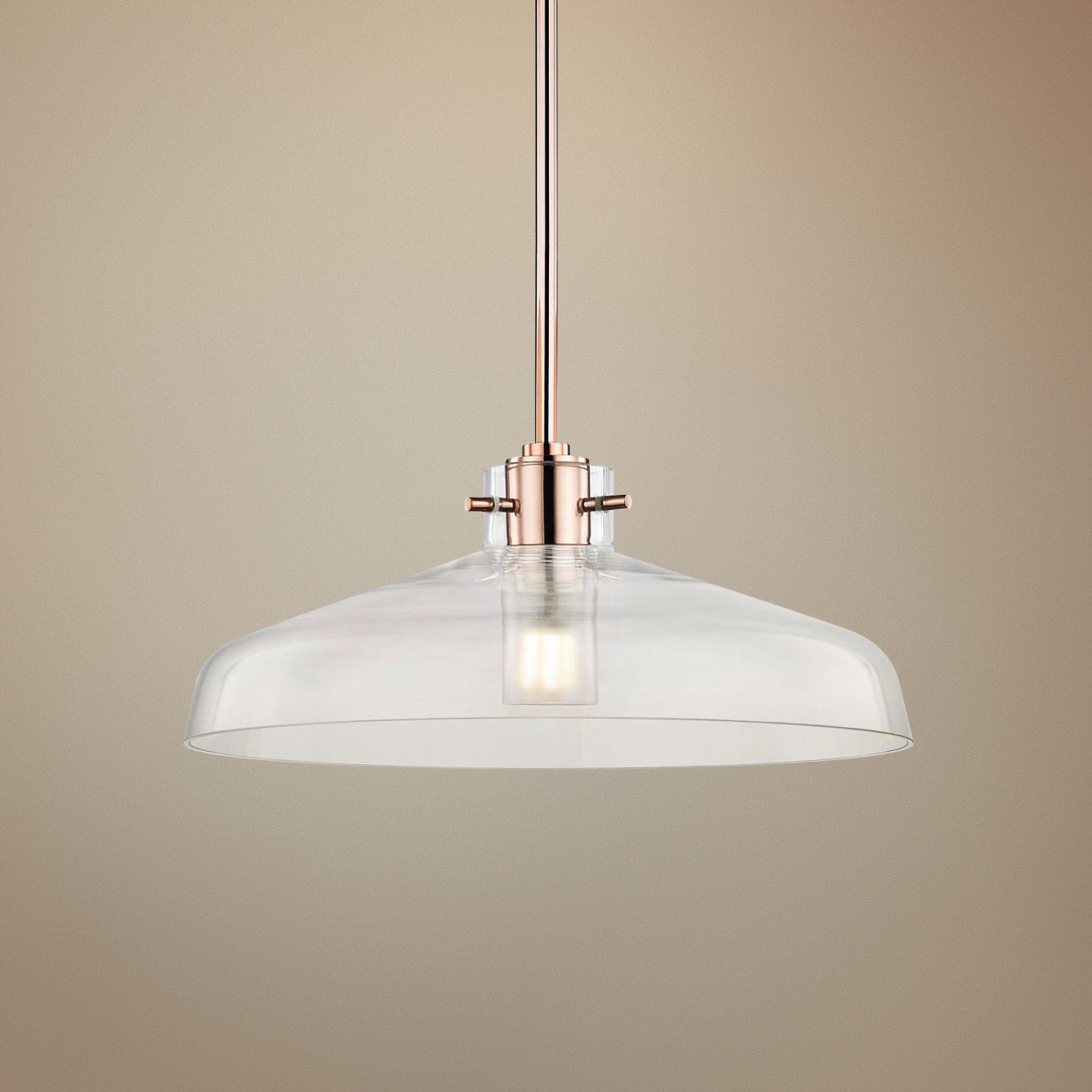 Mitzi Nemo 12" Wide Polished Copper LED Mini Pendant
