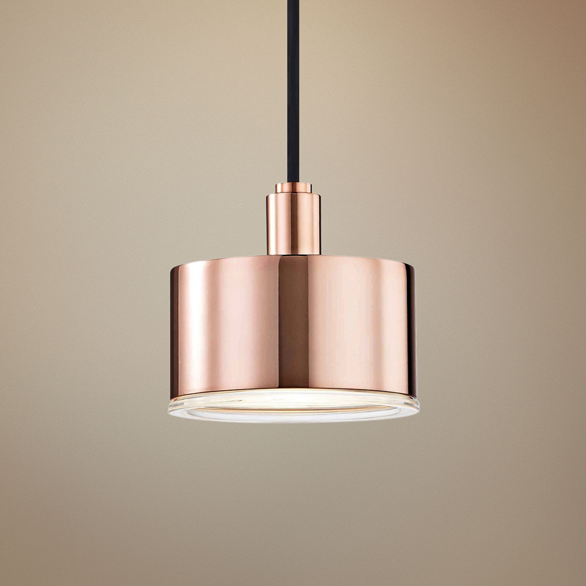 Mitzi Nora 5 1/4" Wide Polished Copper LED Mini Pendant
