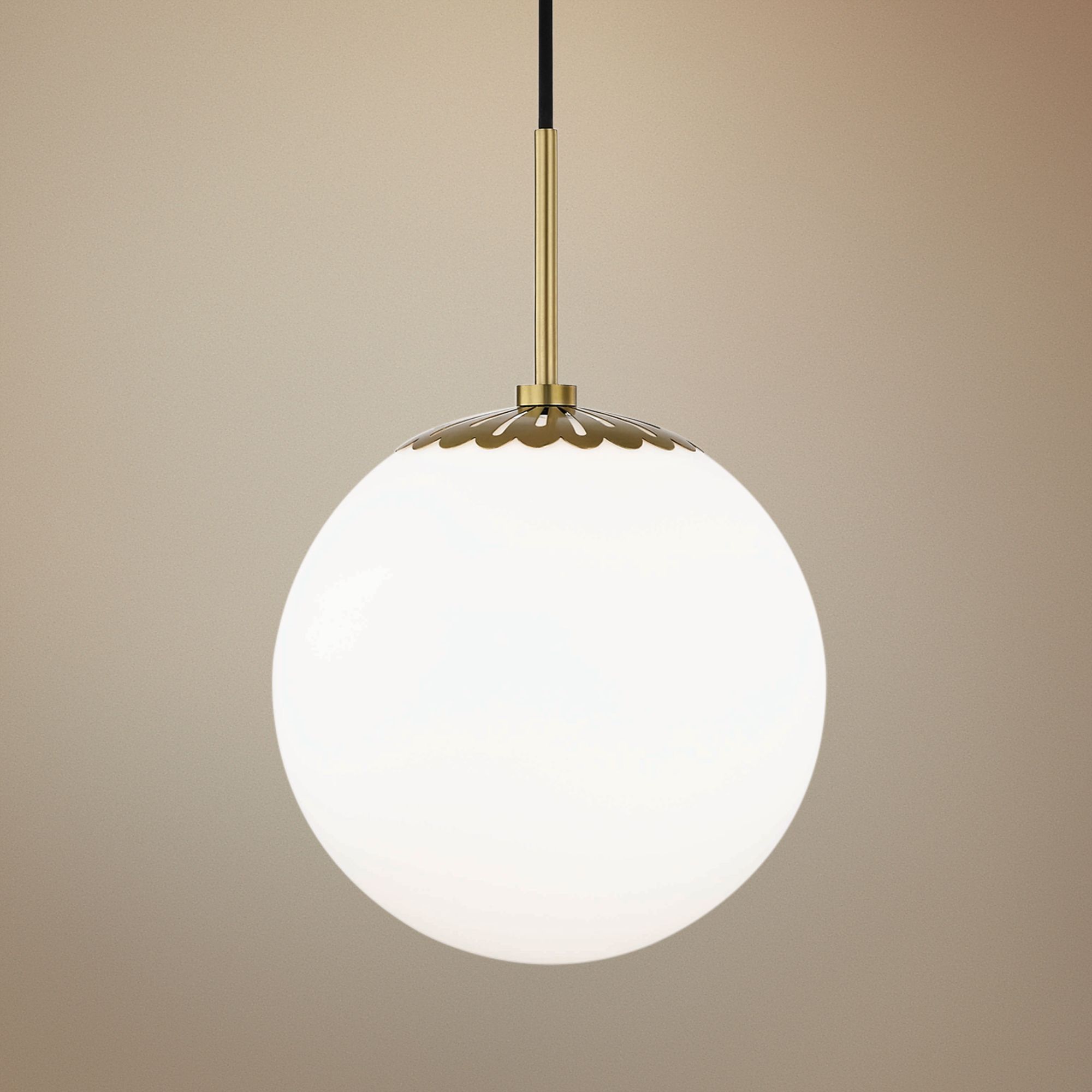 Mitzi Paige 10 1/2" Wide Aged Brass Mini Pendant