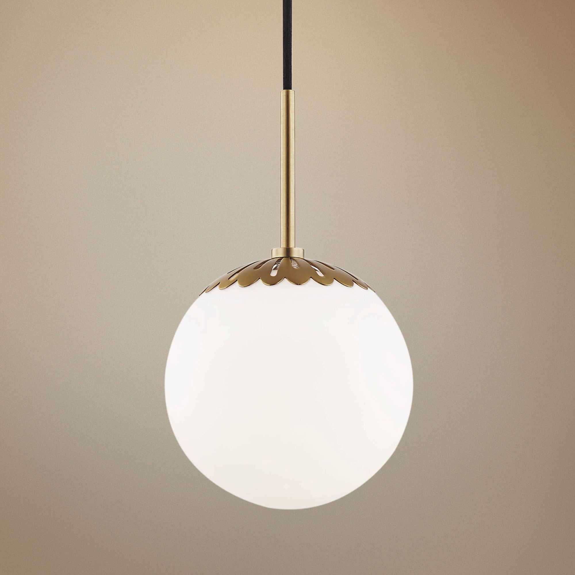 Mitzi Paige 7 1/2" Wide Aged Brass Mini Pendant