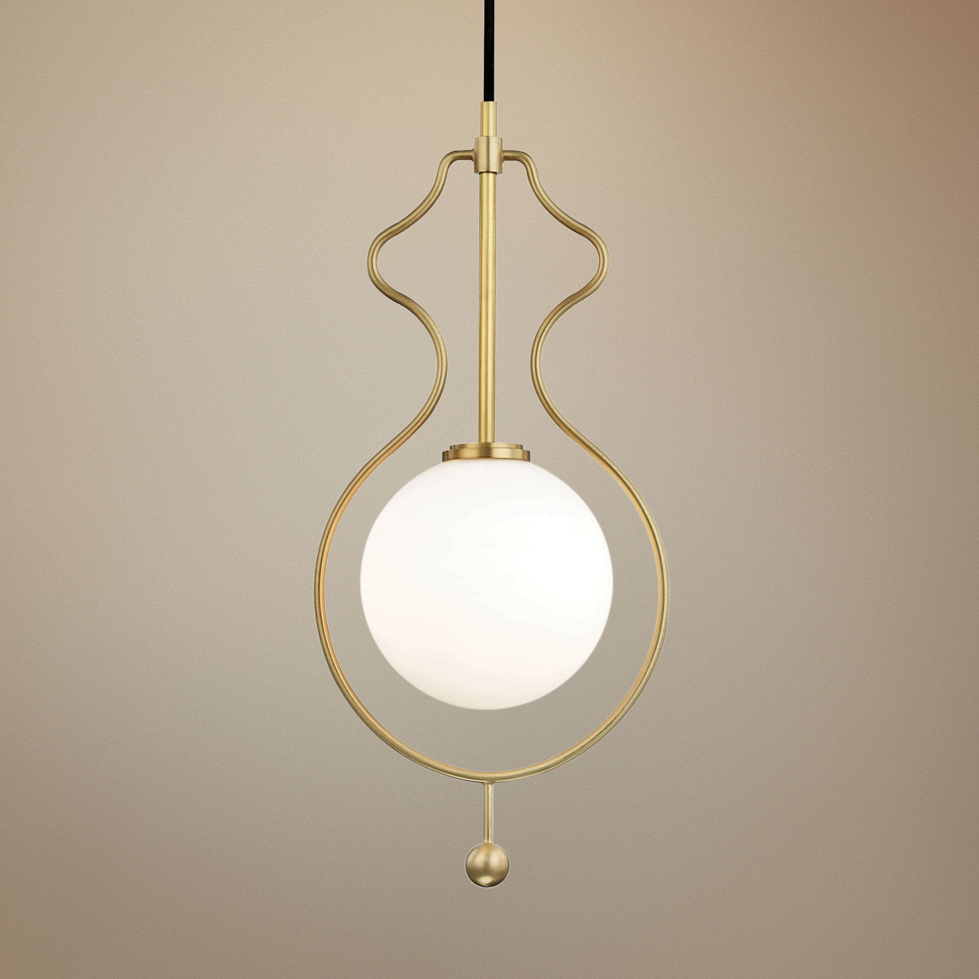 Mitzi Abigail 9 3/4" Wide Aged Brass LED Mini Pendant