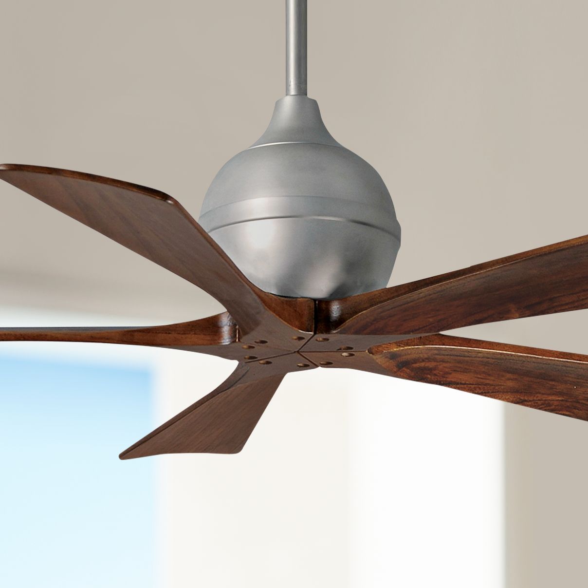 42 Matthews Irene 5 Brushed Nickel Ceiling Fan