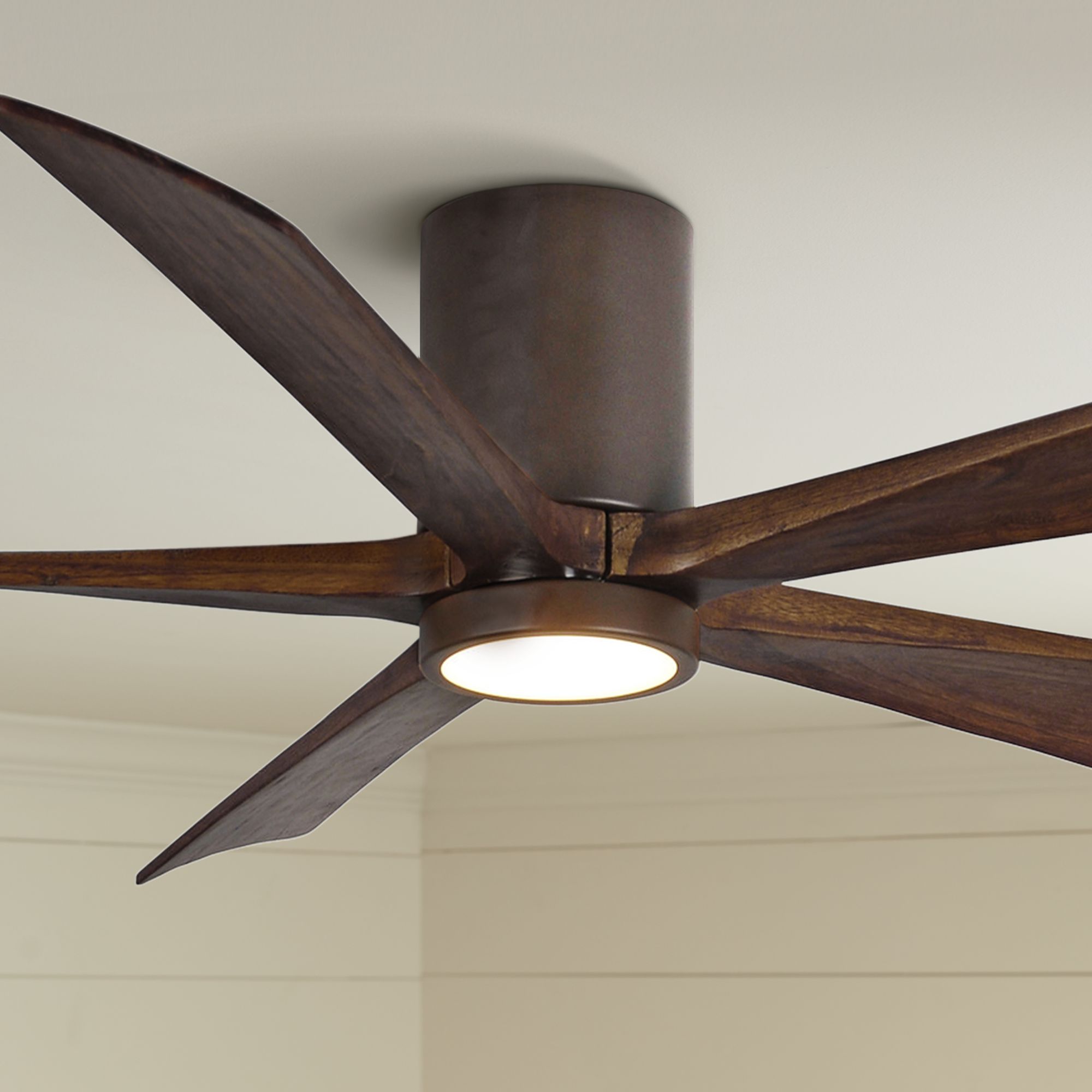60 Matthews Irene 5hlk Bronze Hugger Led Ceiling Fan