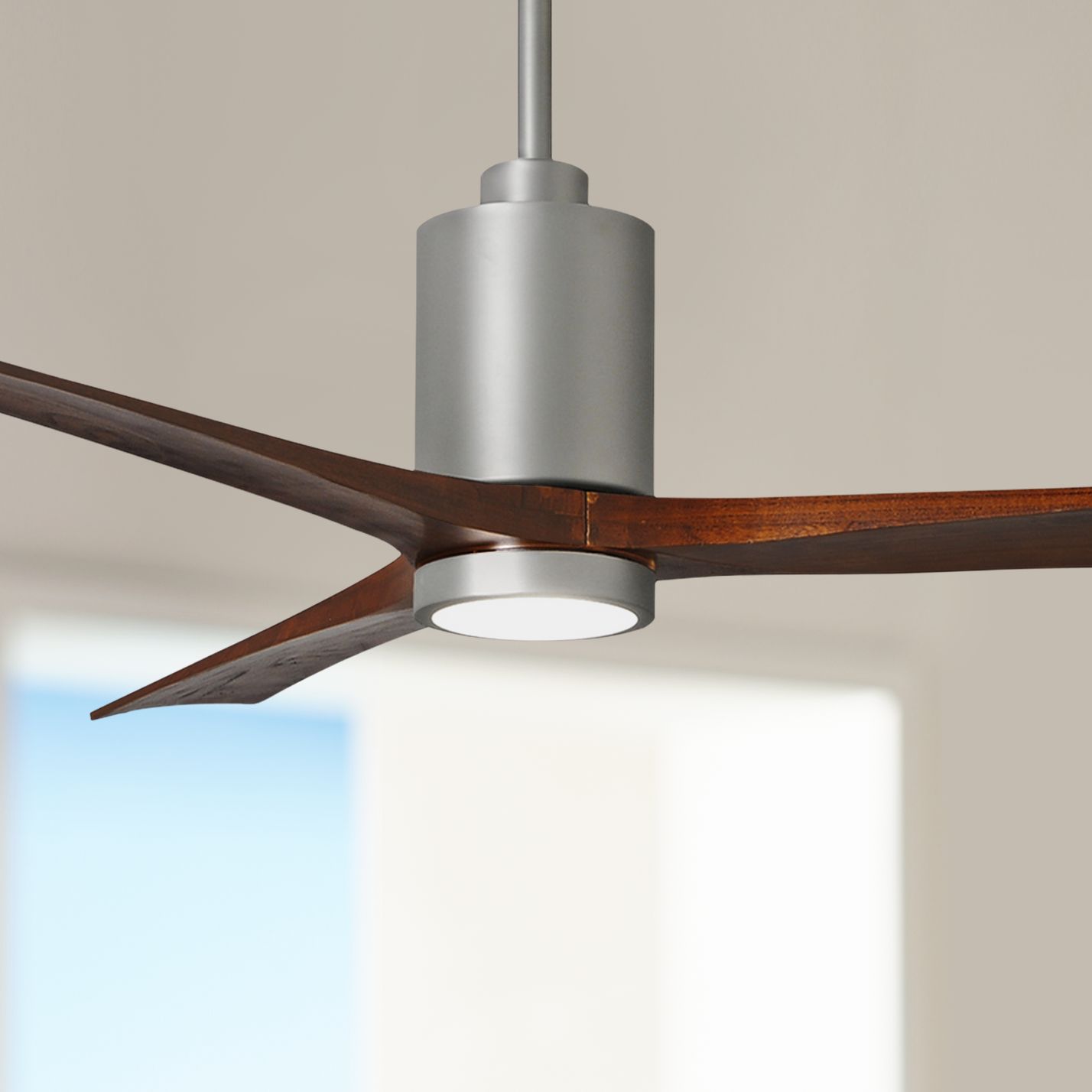 60" Matthews Patricia-3 Brushed Nickel LED Ceiling Fan