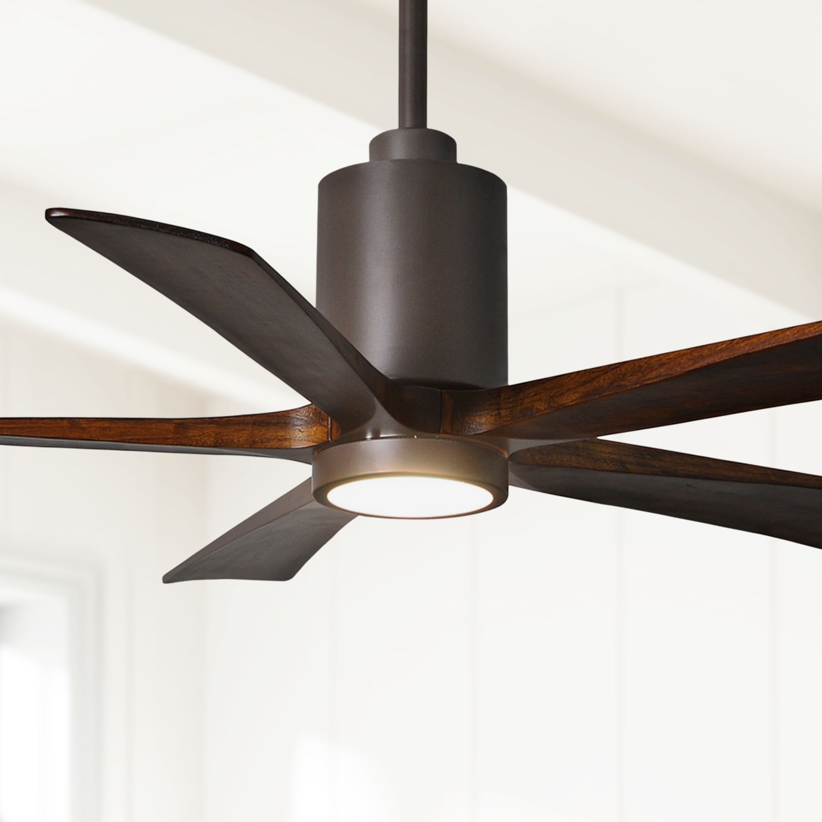 52" Matthews Patricia-5 Textured Bronze LED Ceiling Fan