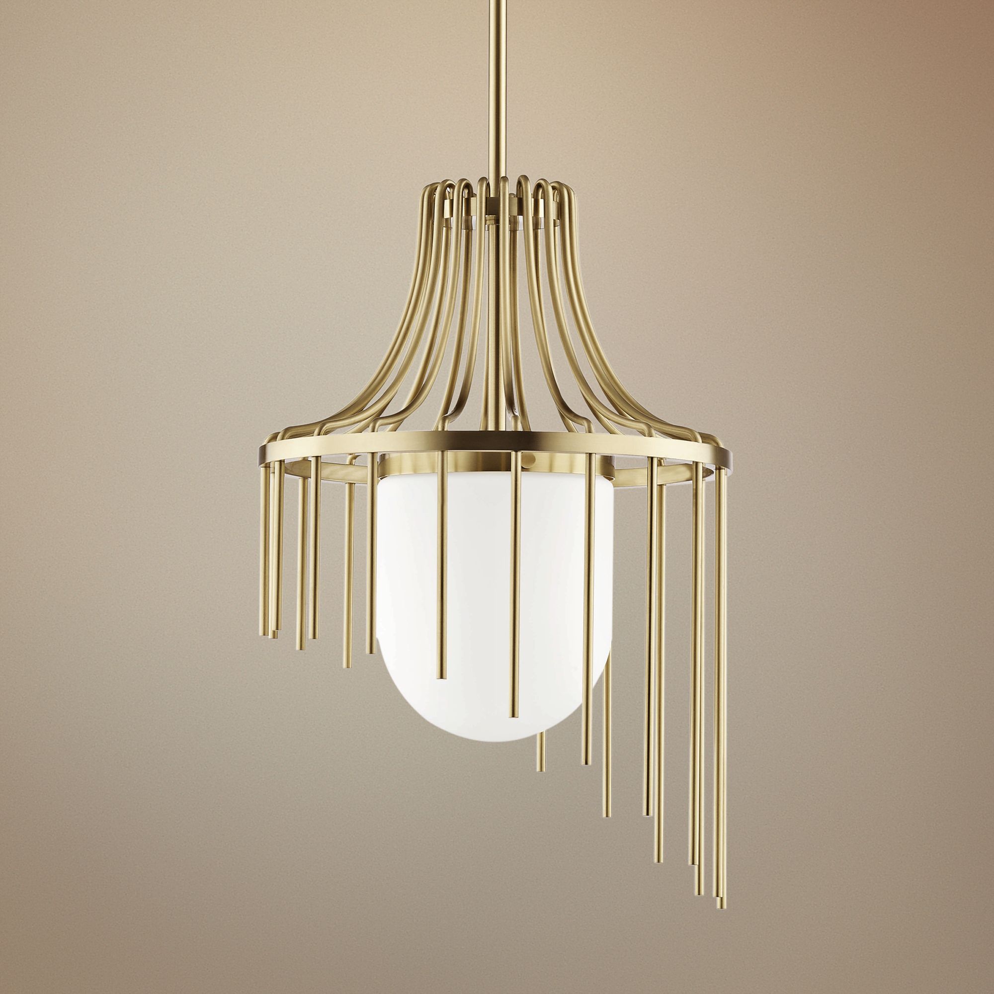 Mitzi Kylie 16" Wide Aged Brass Pendant Light