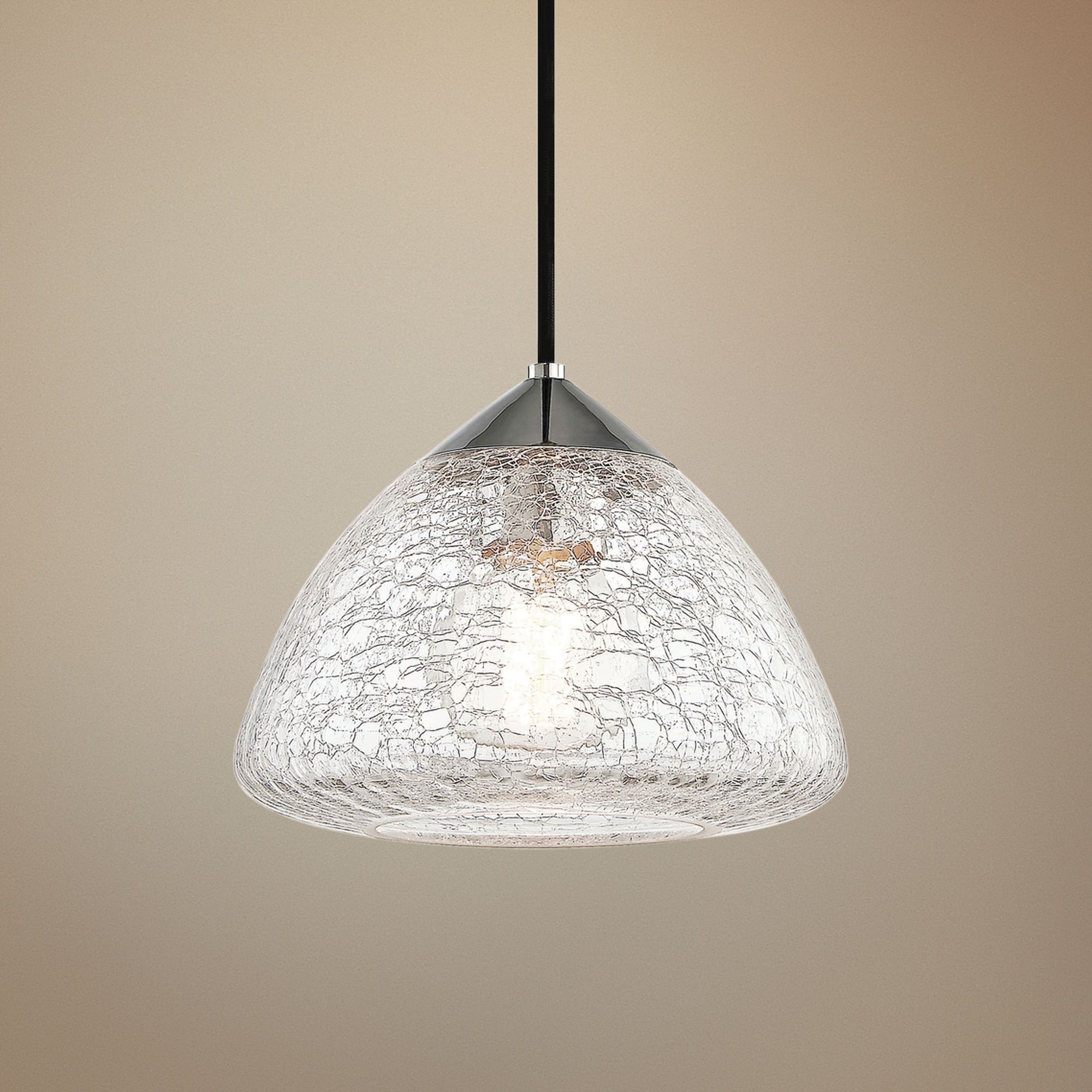 Mitzi Maya 9" Wide Polished Nickel Mini Pendant