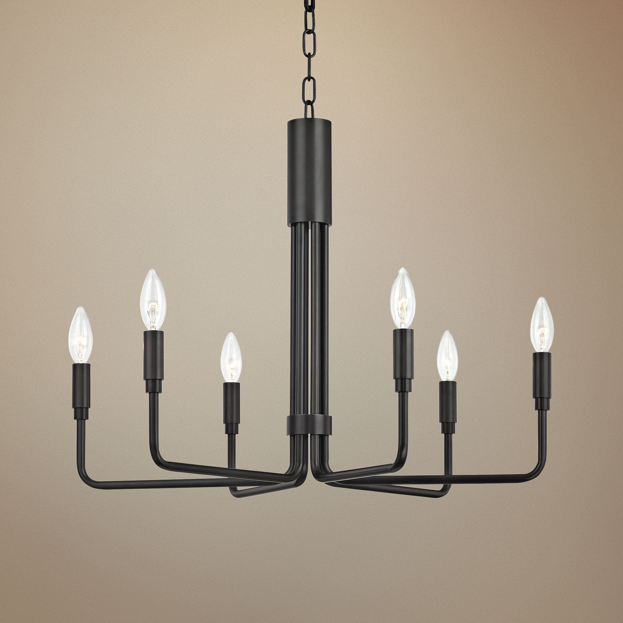 Mitzi Brigitte 25" Wide Old Bronze 6-Light Chandelier