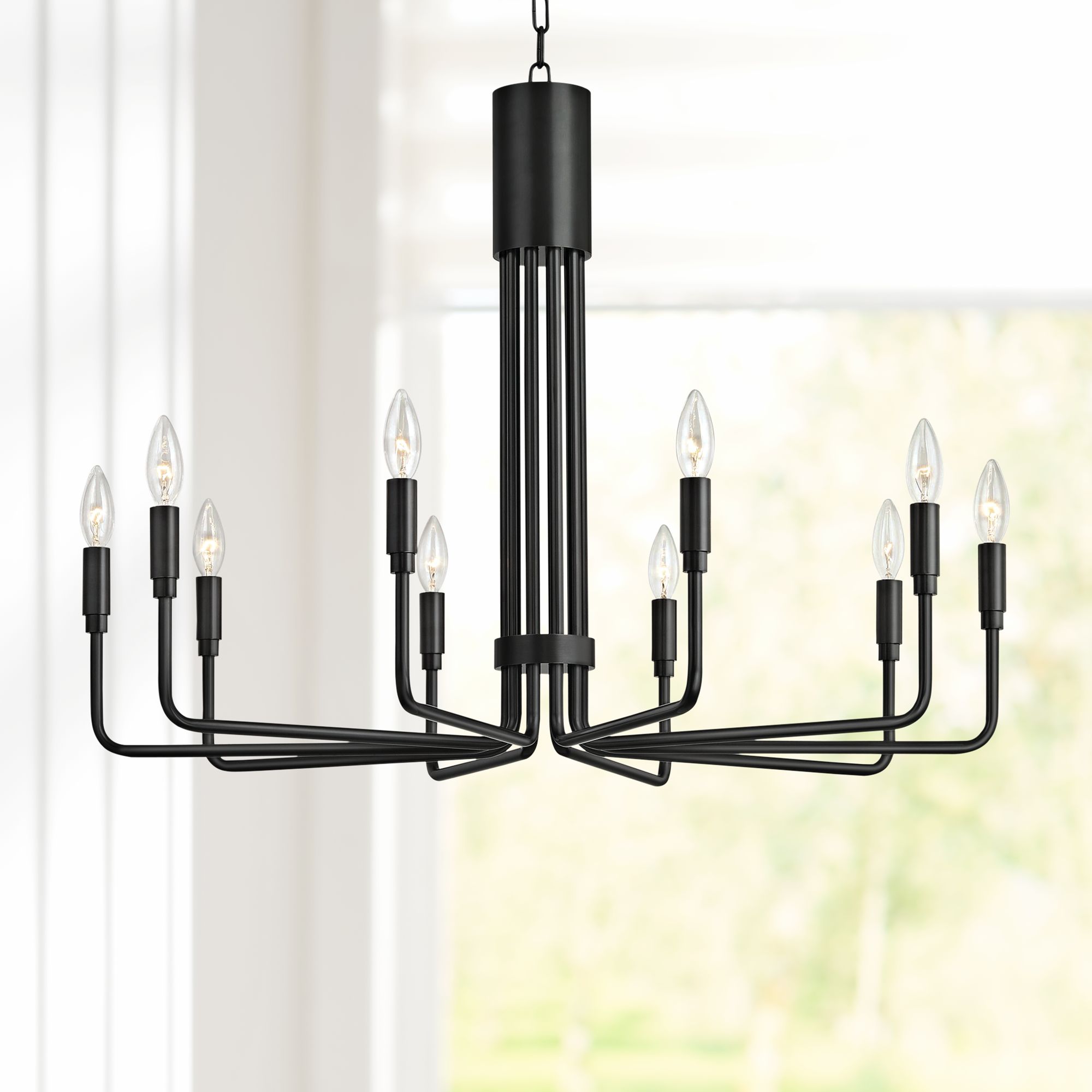 Mitzi Brigitte 32" Wide Old Bronze 10-Light Chandelier