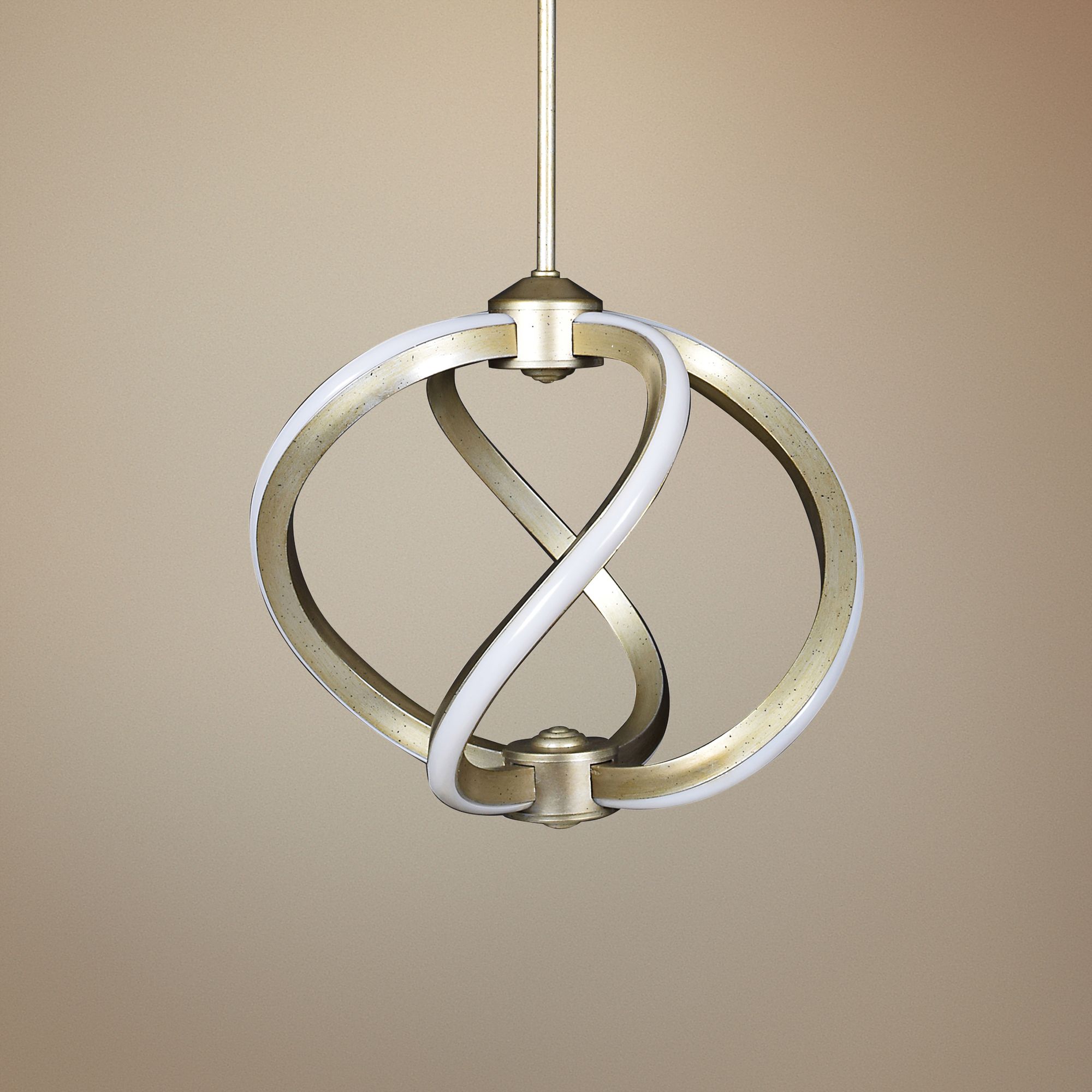 Vortex 14" Wide Inspired Gold LED Pendant Light