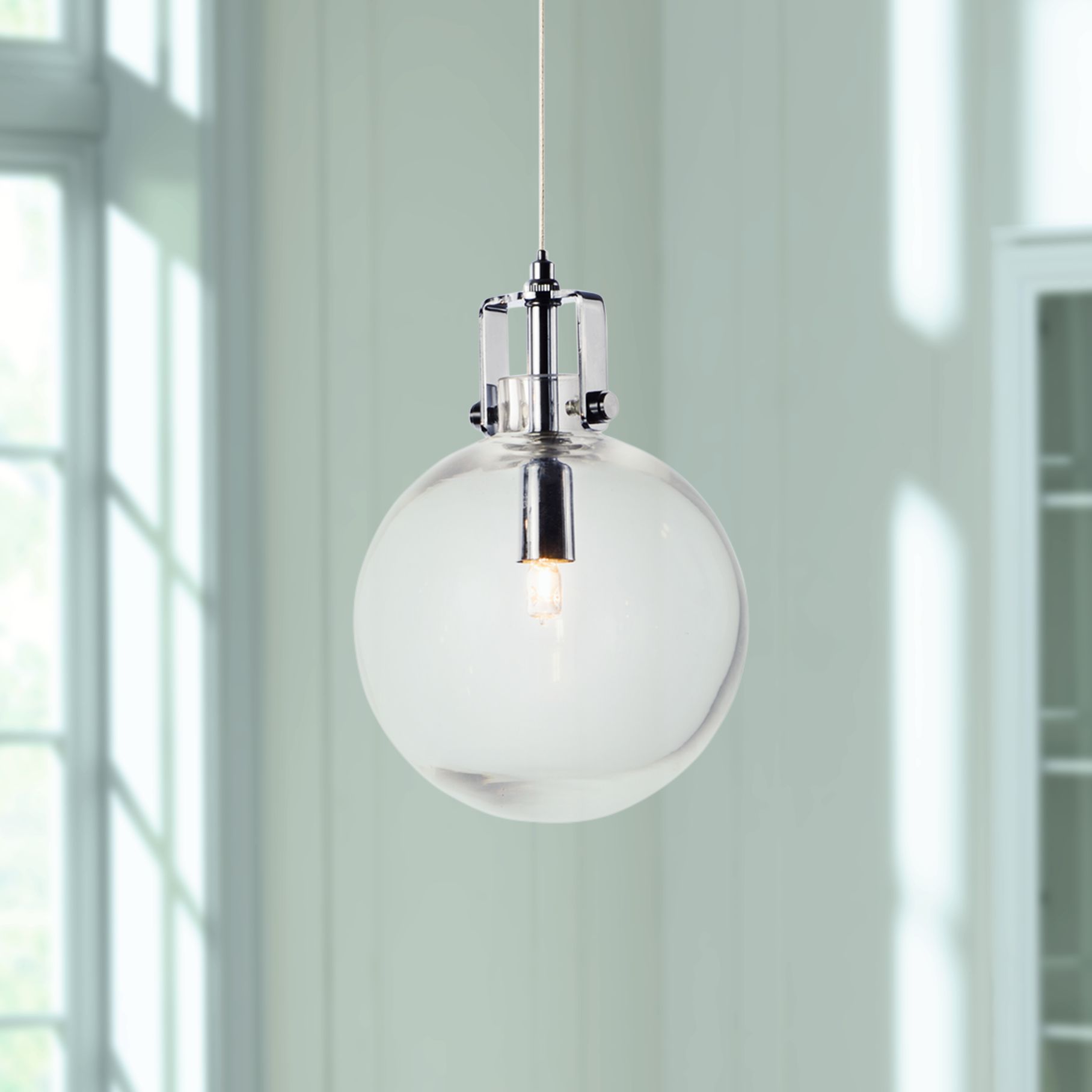 ET2 Kem 5 3/4" Wide Polished Chrome Mini Pendant