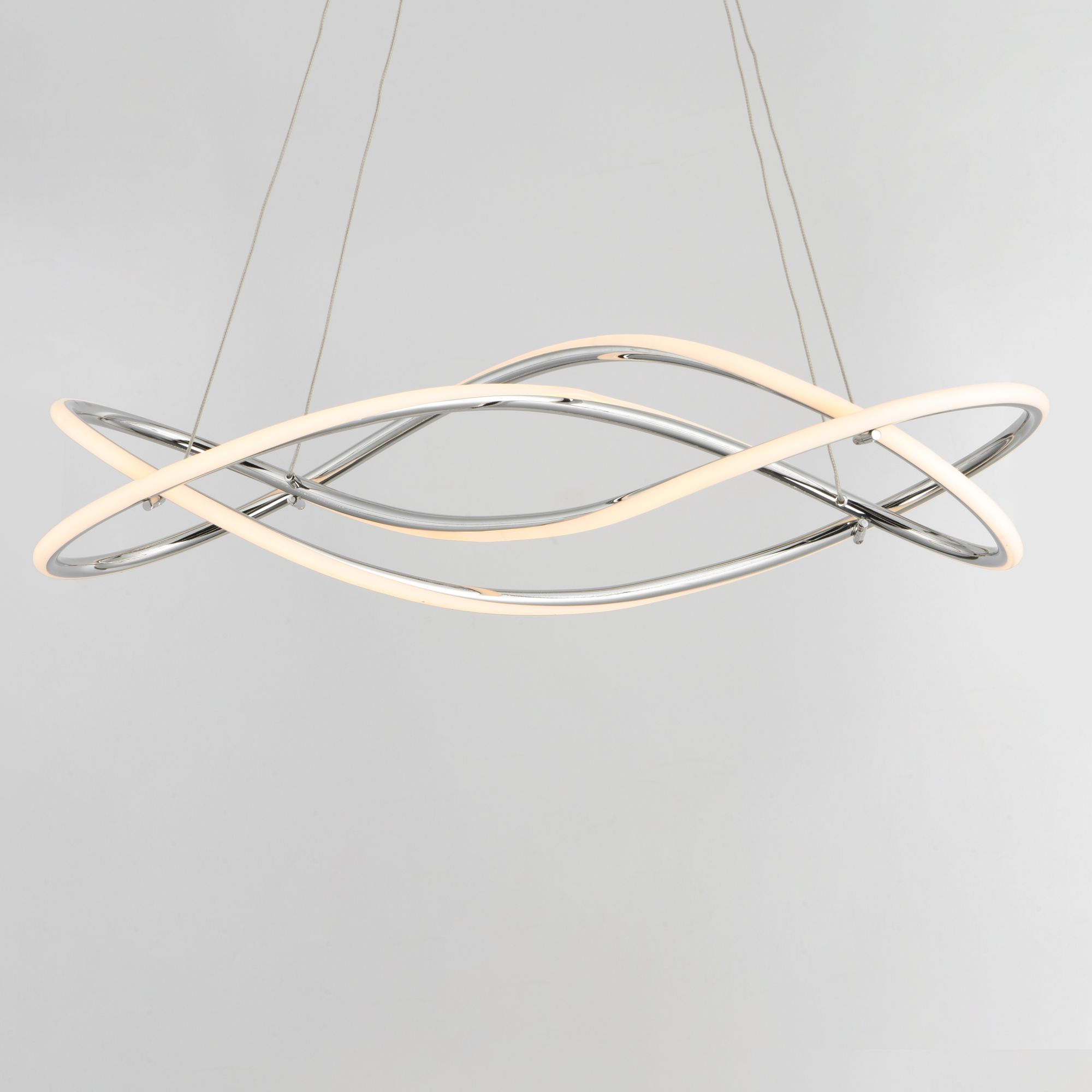 ET2 Coaster 10" Wide Chrome LED Kitchen Island Light Pendant