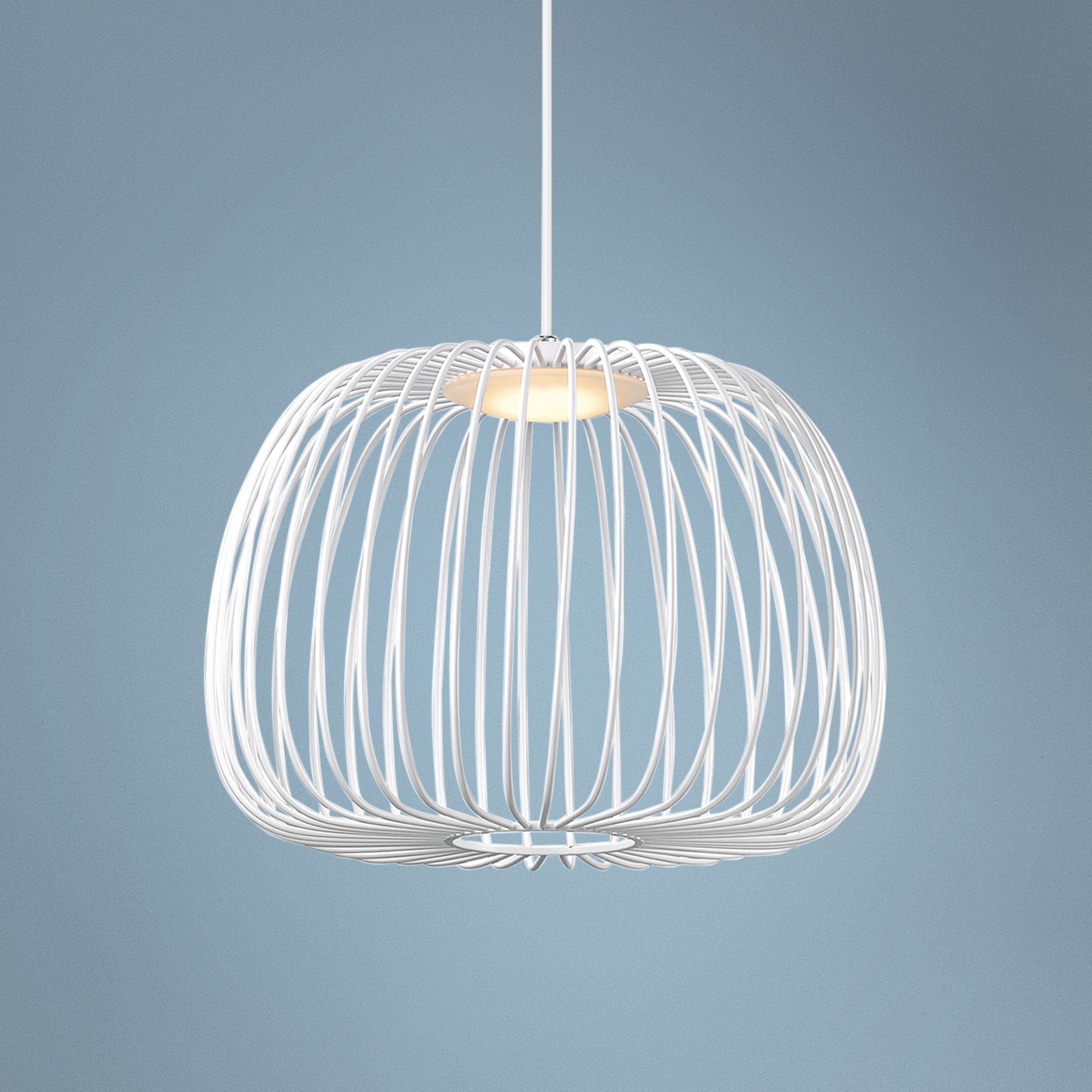 ET2 Cage 15 3/4" Wide White LED Pendant Light