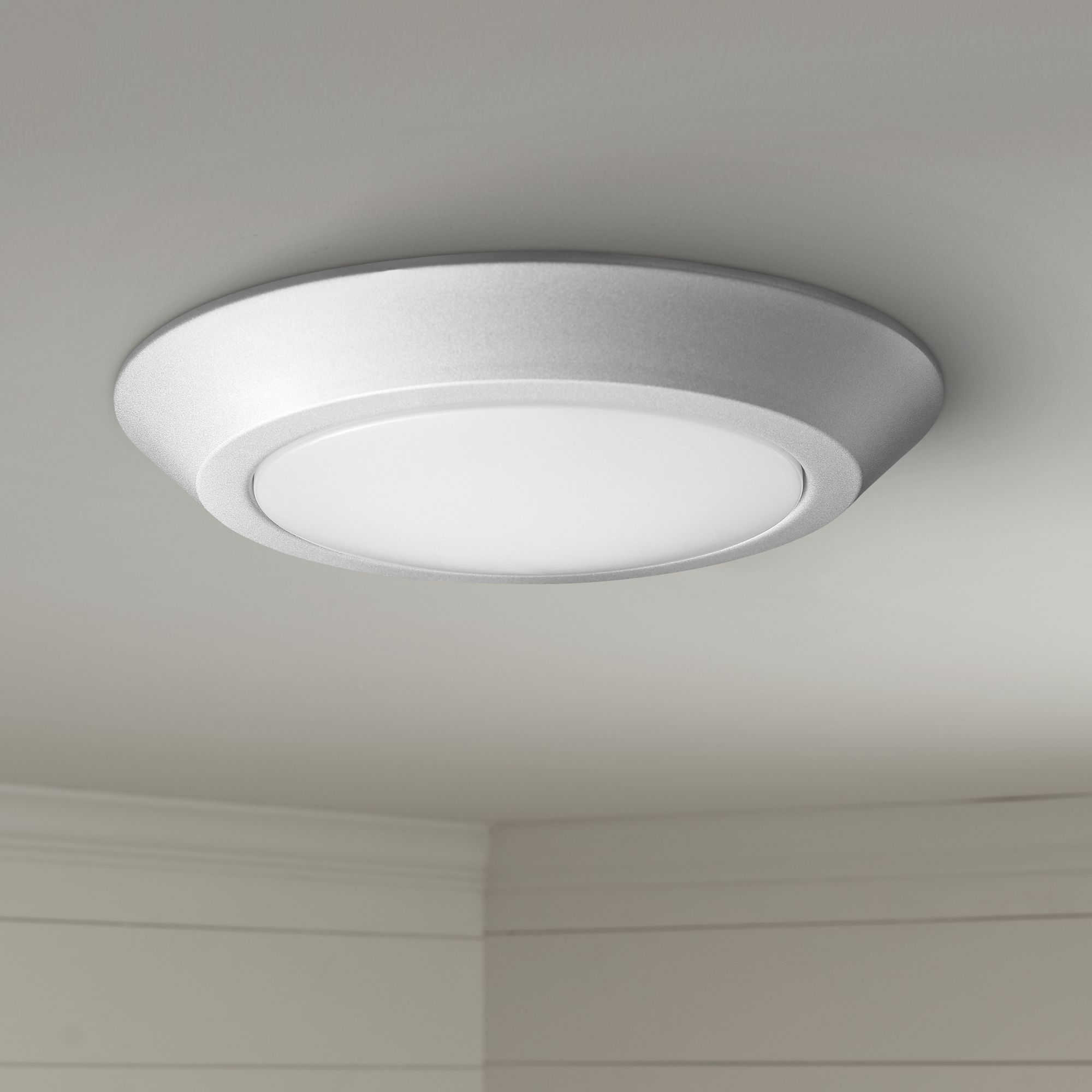Satco Nuvo Lighting 10"W Brushed Nickel LED Ceiling Light