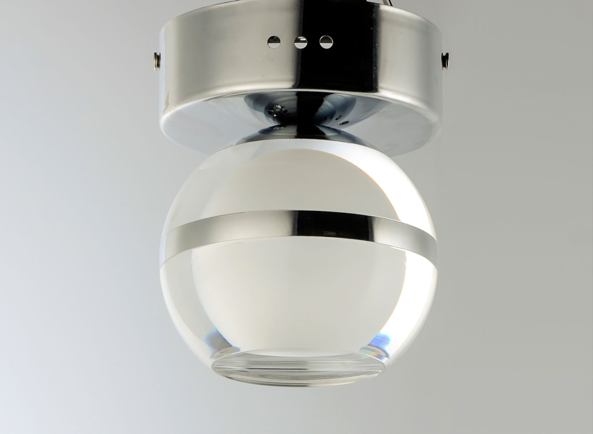 ET2 Swank 4 3/4" Wide Polished Chrome LED Ceiling Light