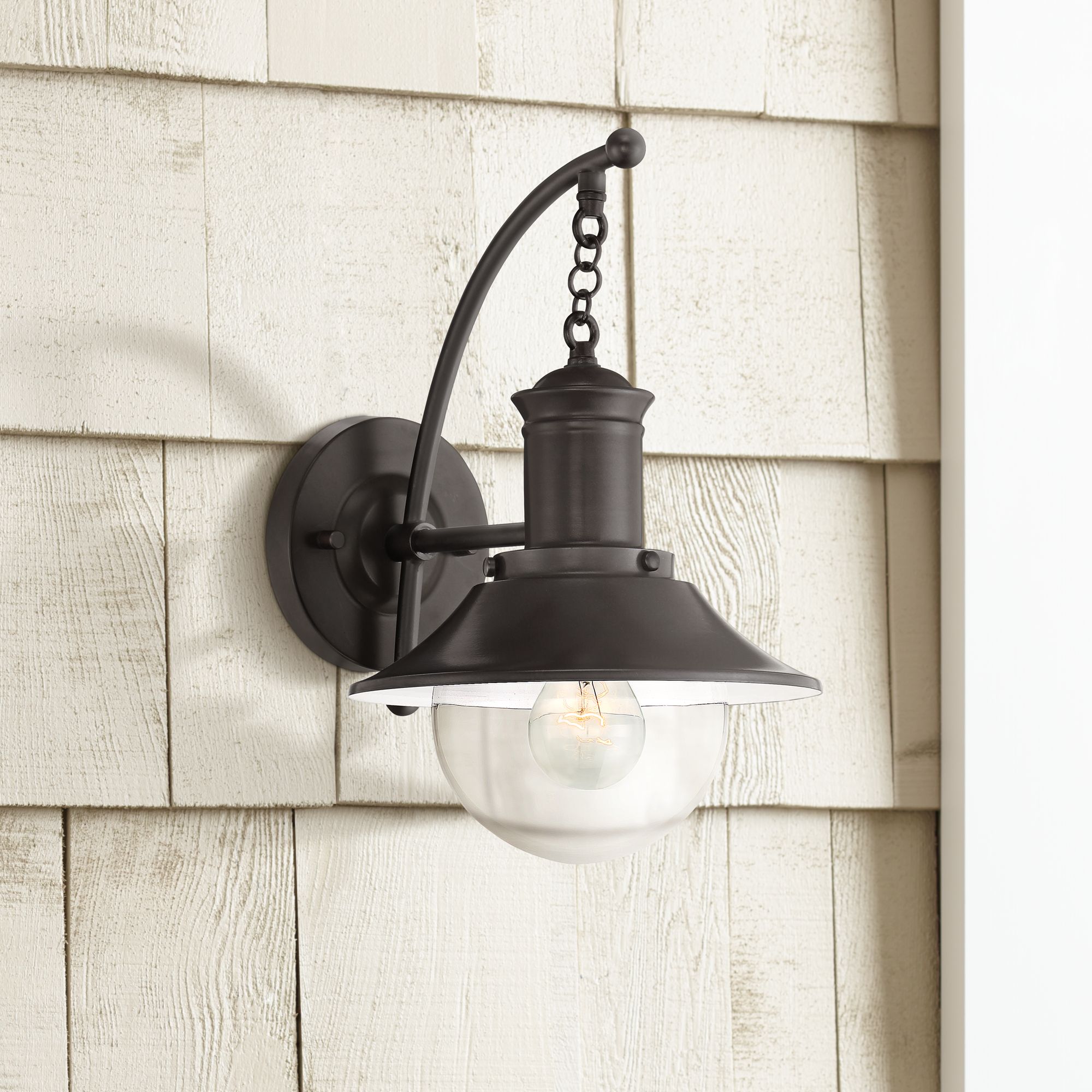 Possini Euro Edna 14" High Bronze Nautical Wall Sconce