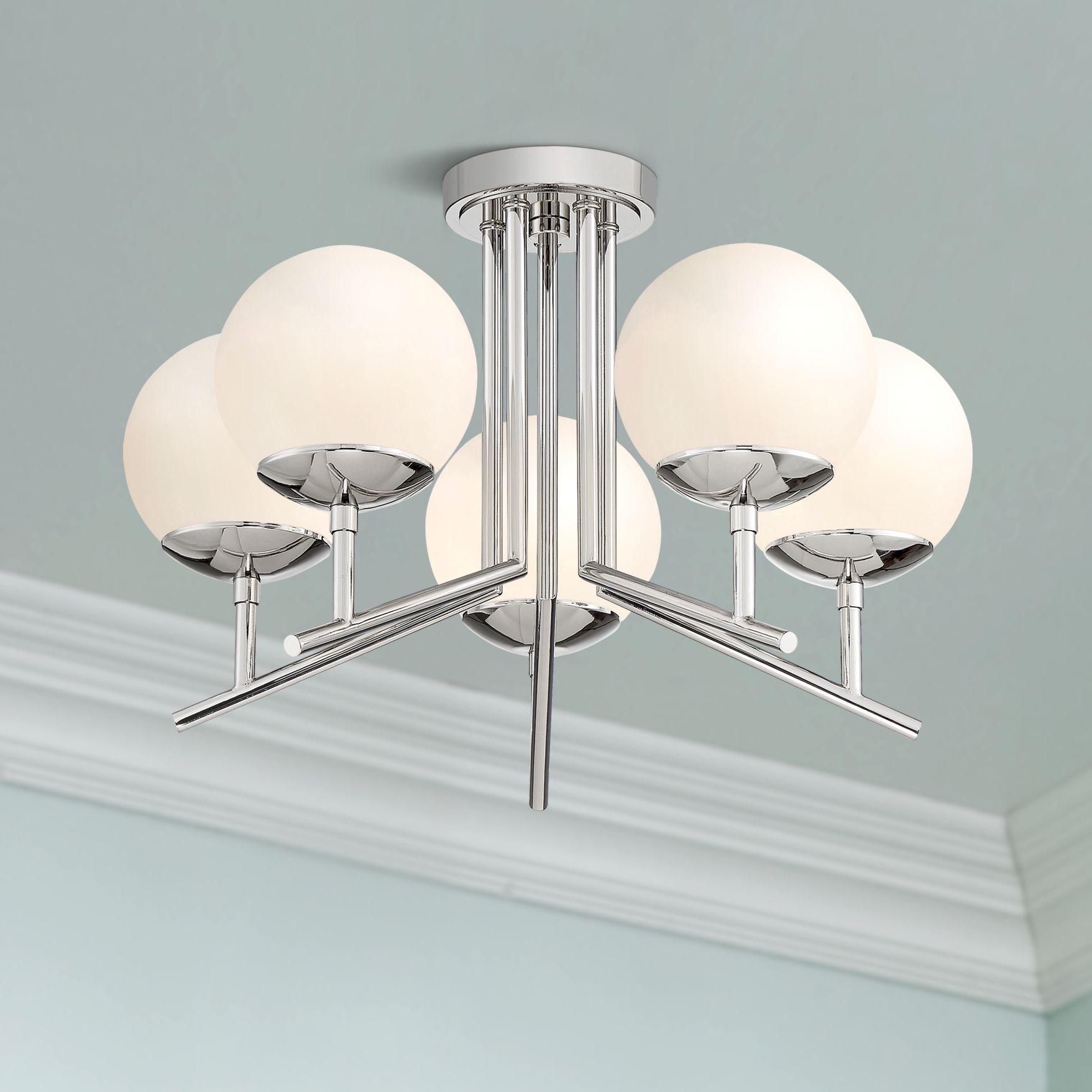Flush Mount, 13 18 In. Wide, Close To Ceiling Lights Lamps Plus