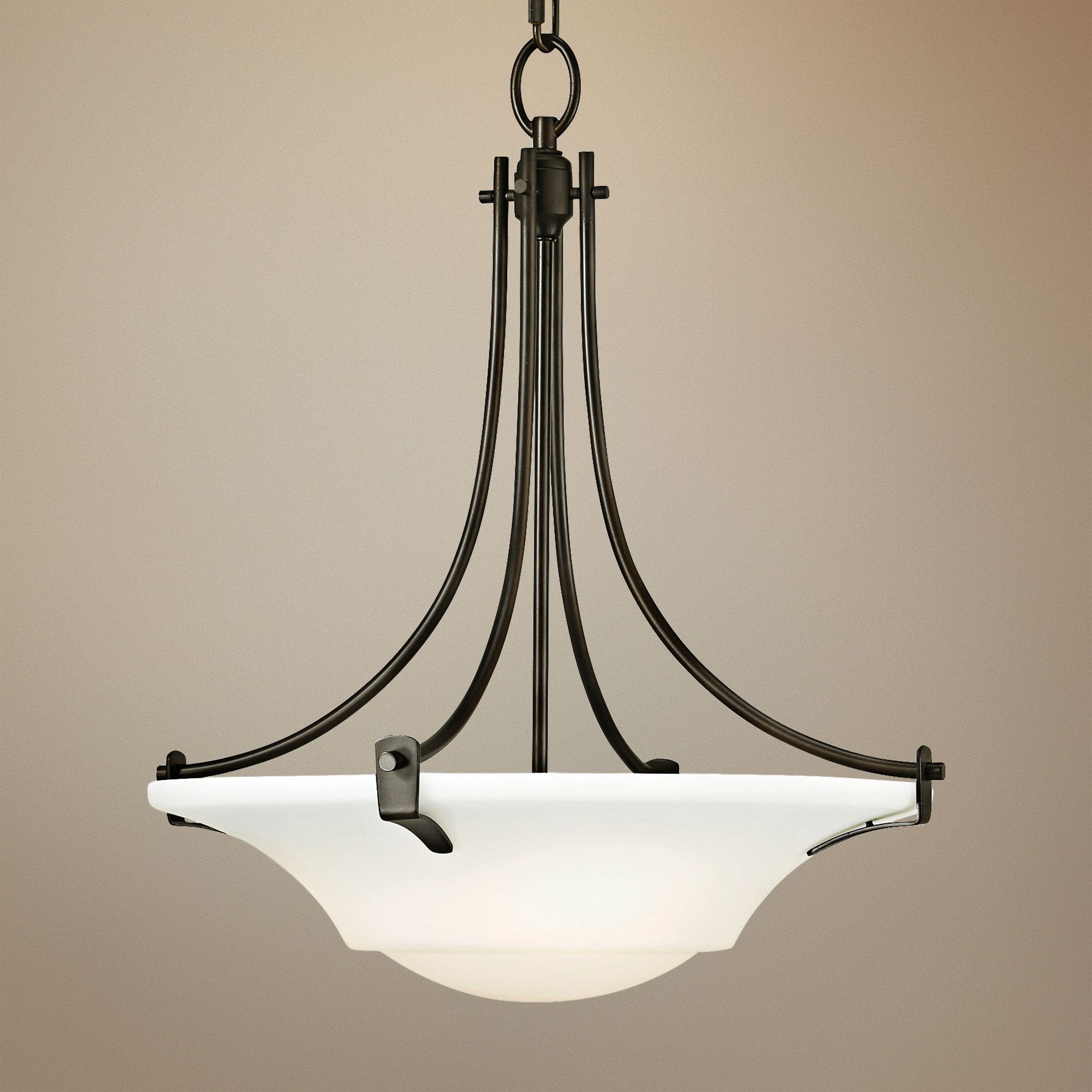 Feiss Barrington Bronze 18" Wide 3-Light Uplight Chandelier