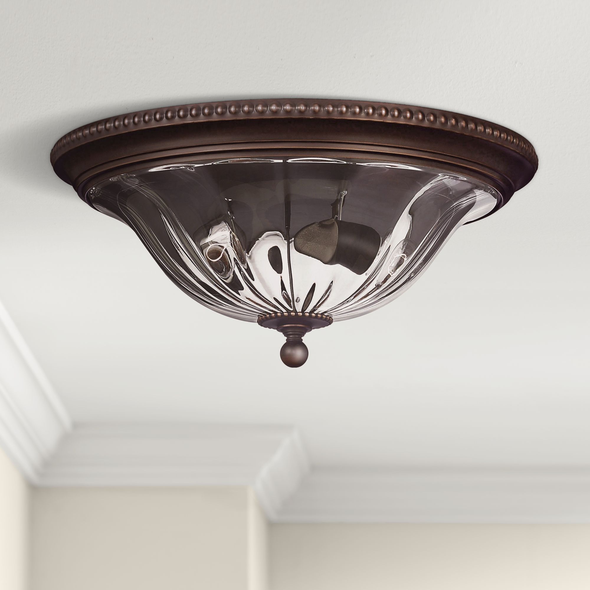 Cambridge Collection Bronze 16 1/4" Wide Ceiling Light