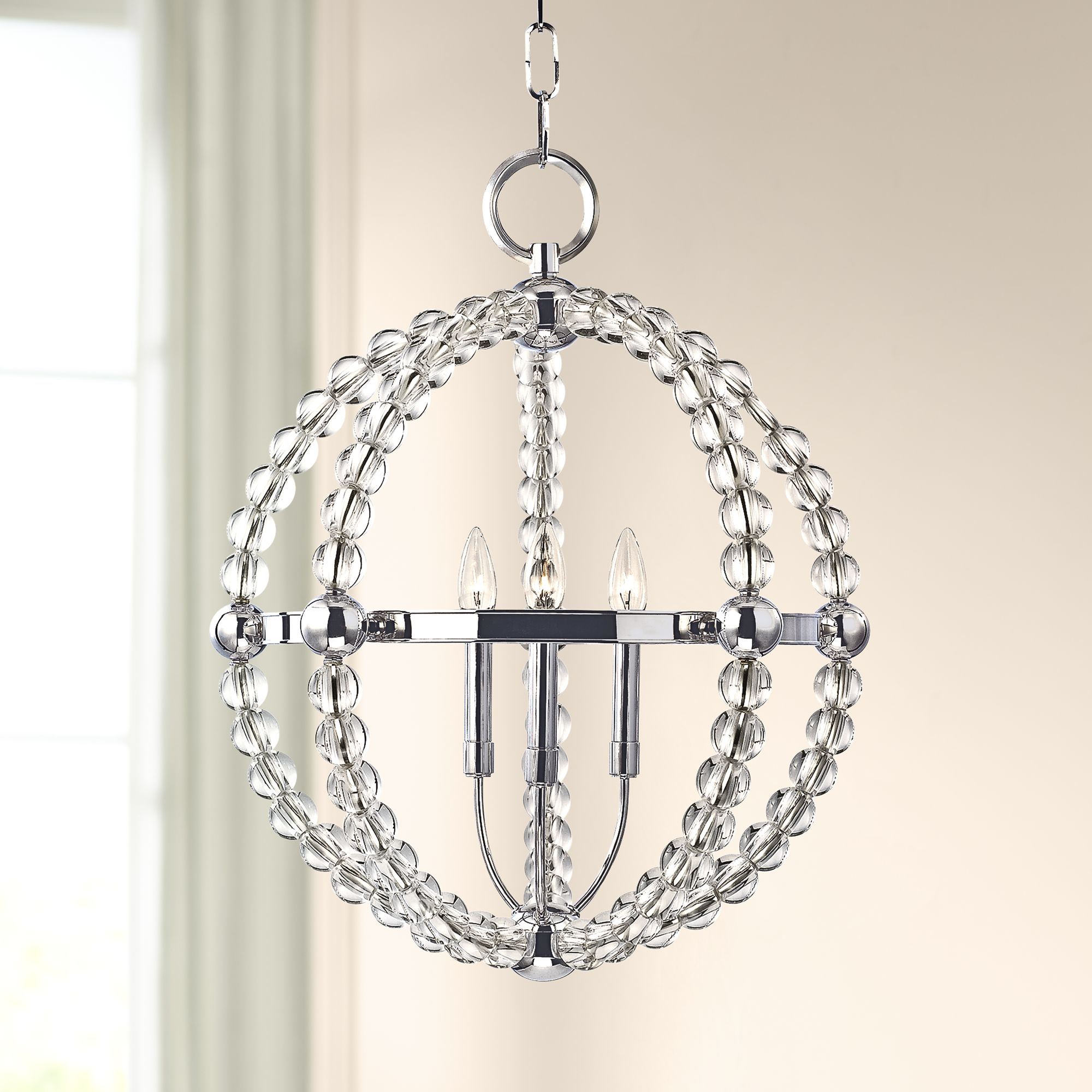 Hudson Valley Danville 21 1/4" Wide Polished Nickel Pendant