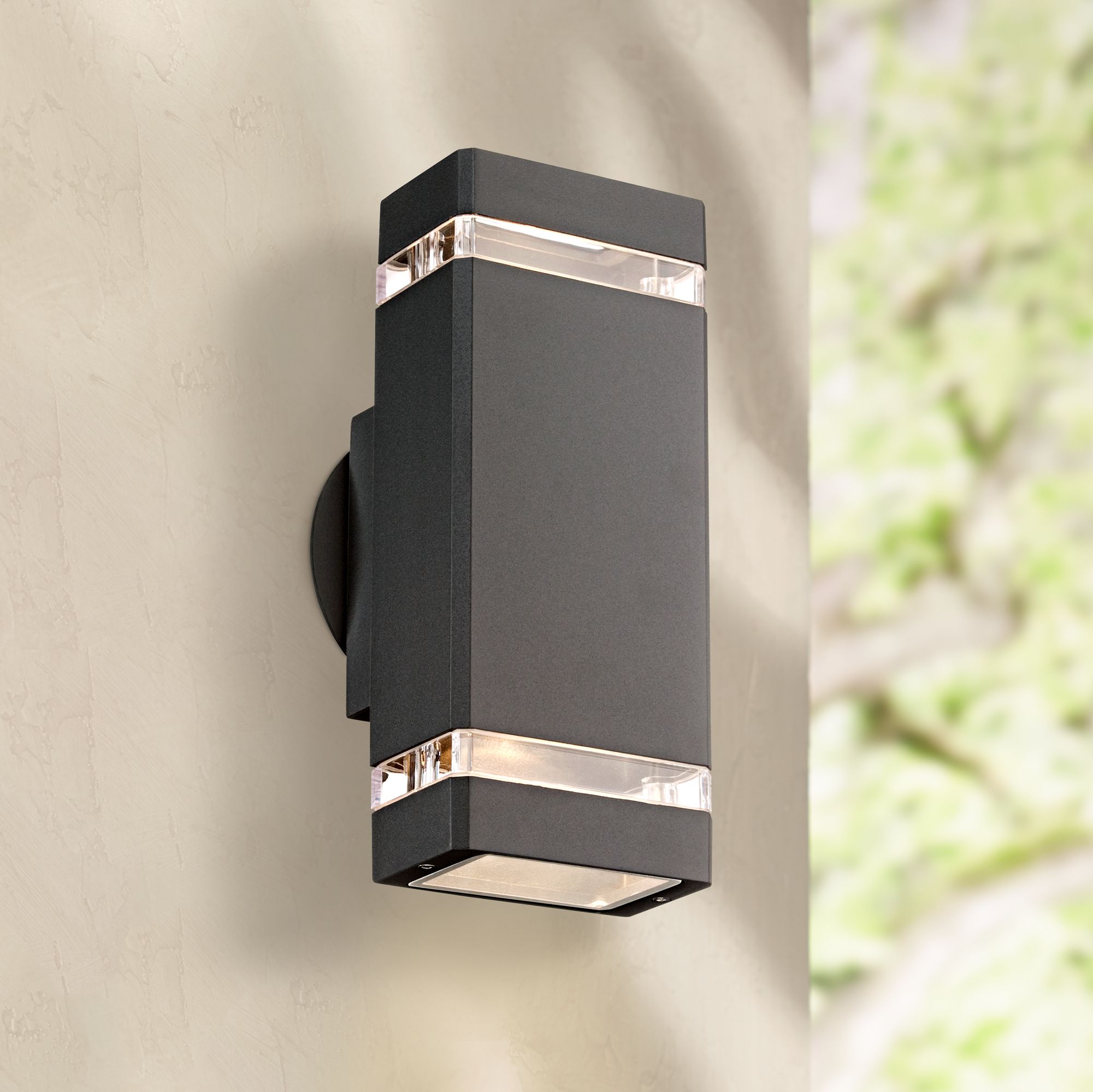 Skyridge 10 1/2" High Graphite Up-Down Outdoor Wall Light