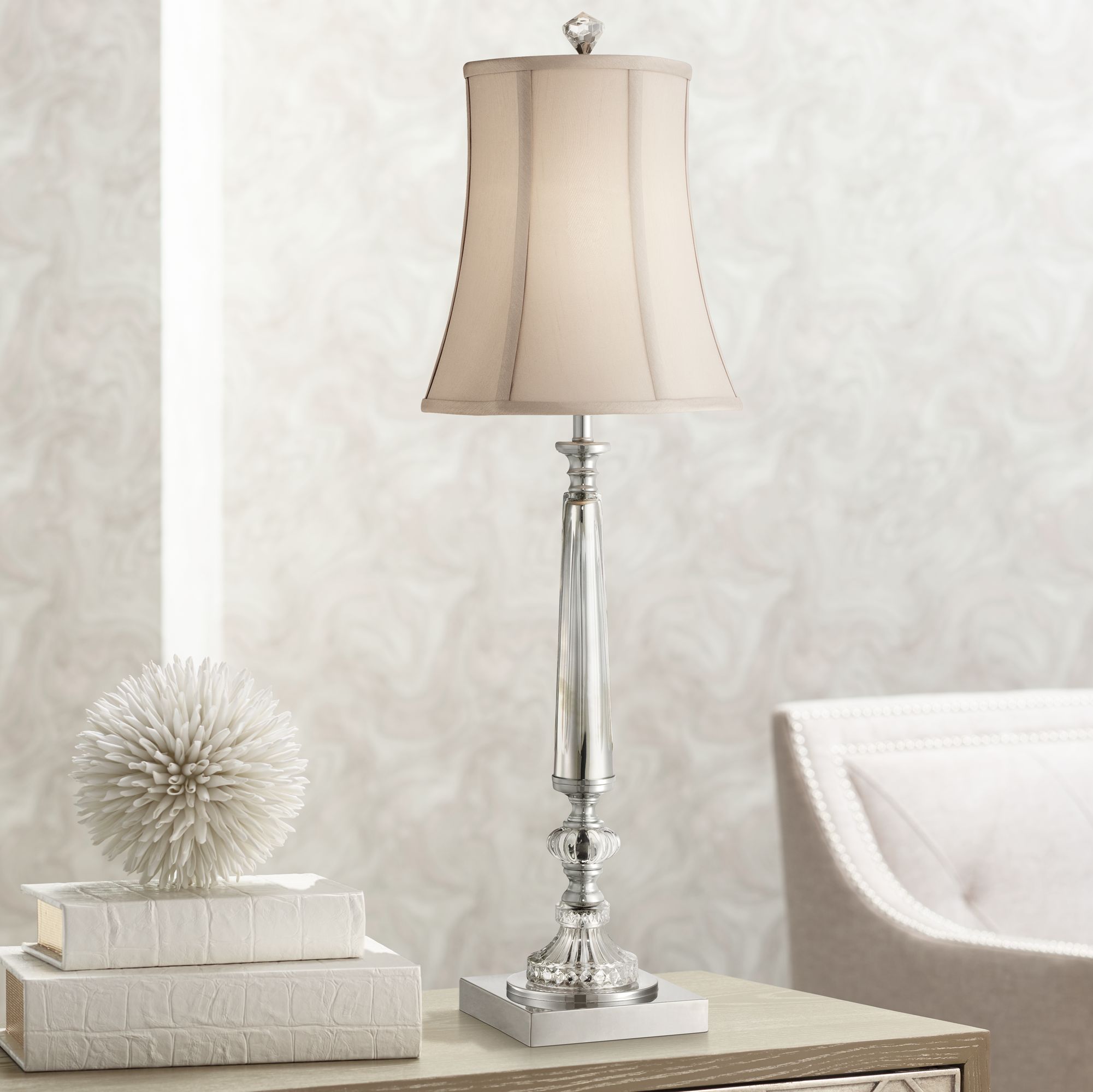 Belardo Crystal Console Lamp – Elegant, Modern Lighting Fixture