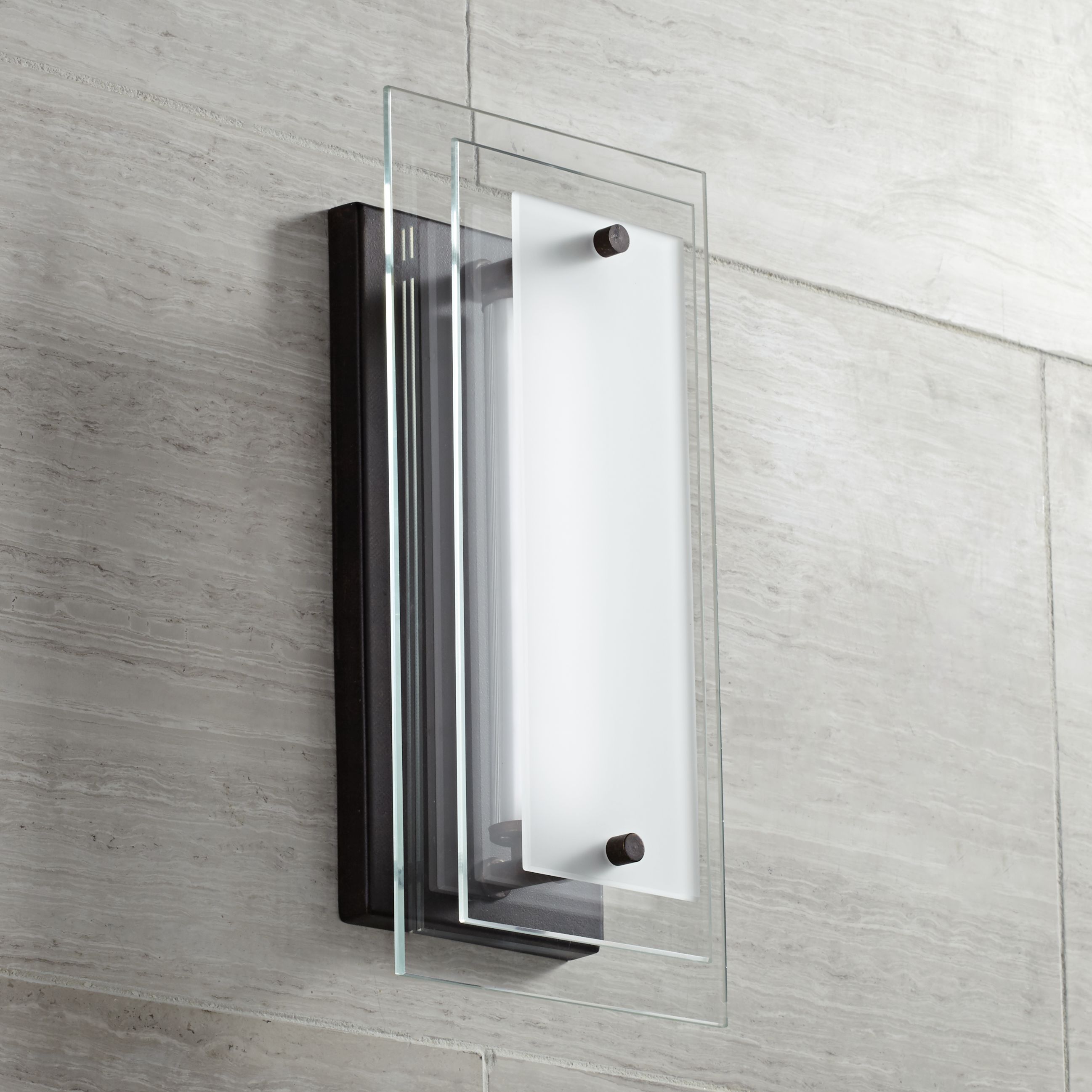 Possini Euro Alexis 12" High Glass LED Outdoor Wall Light