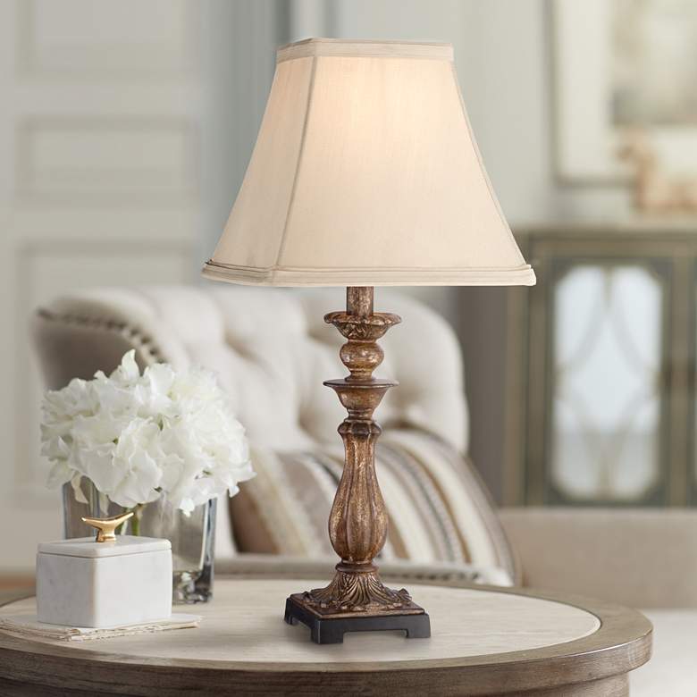Alzano Light Bronze 18&quot; High Traditional Accent Table Lamp
