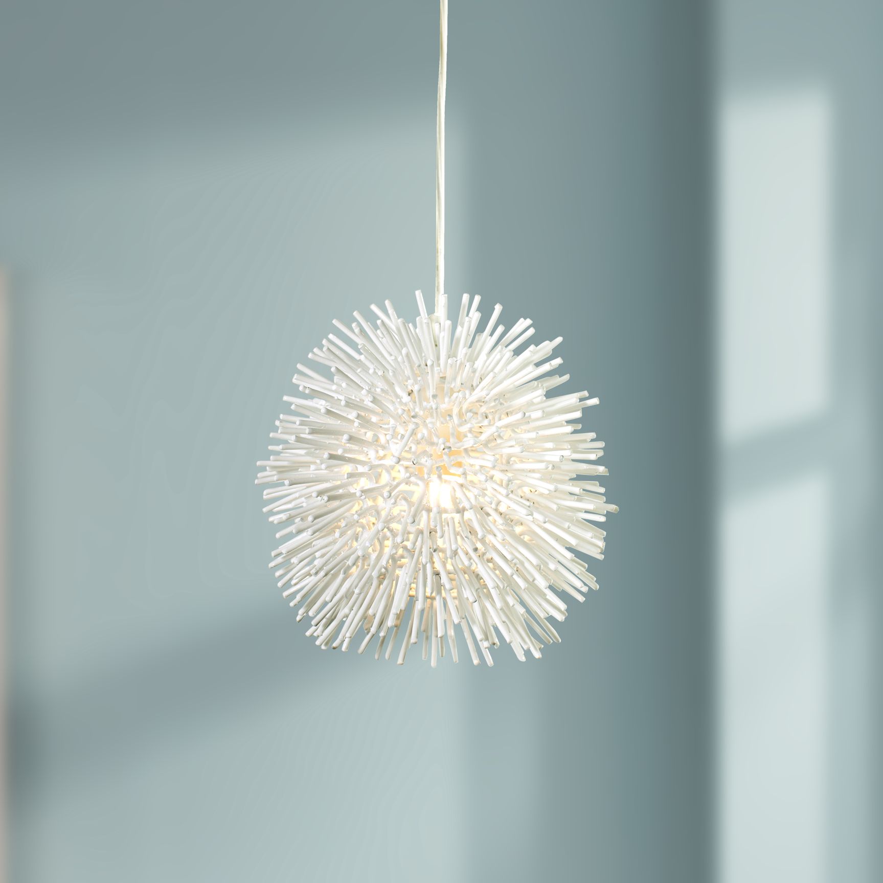 Varaluz Urchin 6 1/4" Wide White Mini Pendant Light