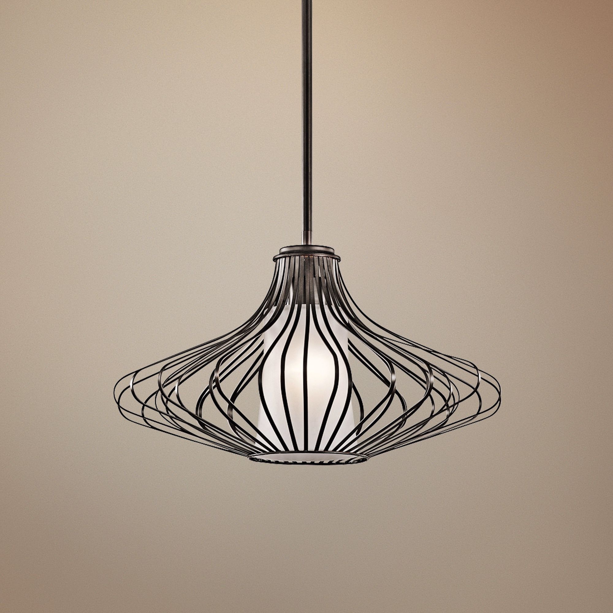 Kichler Geometry 18" Wide Olde Bronze Pendant