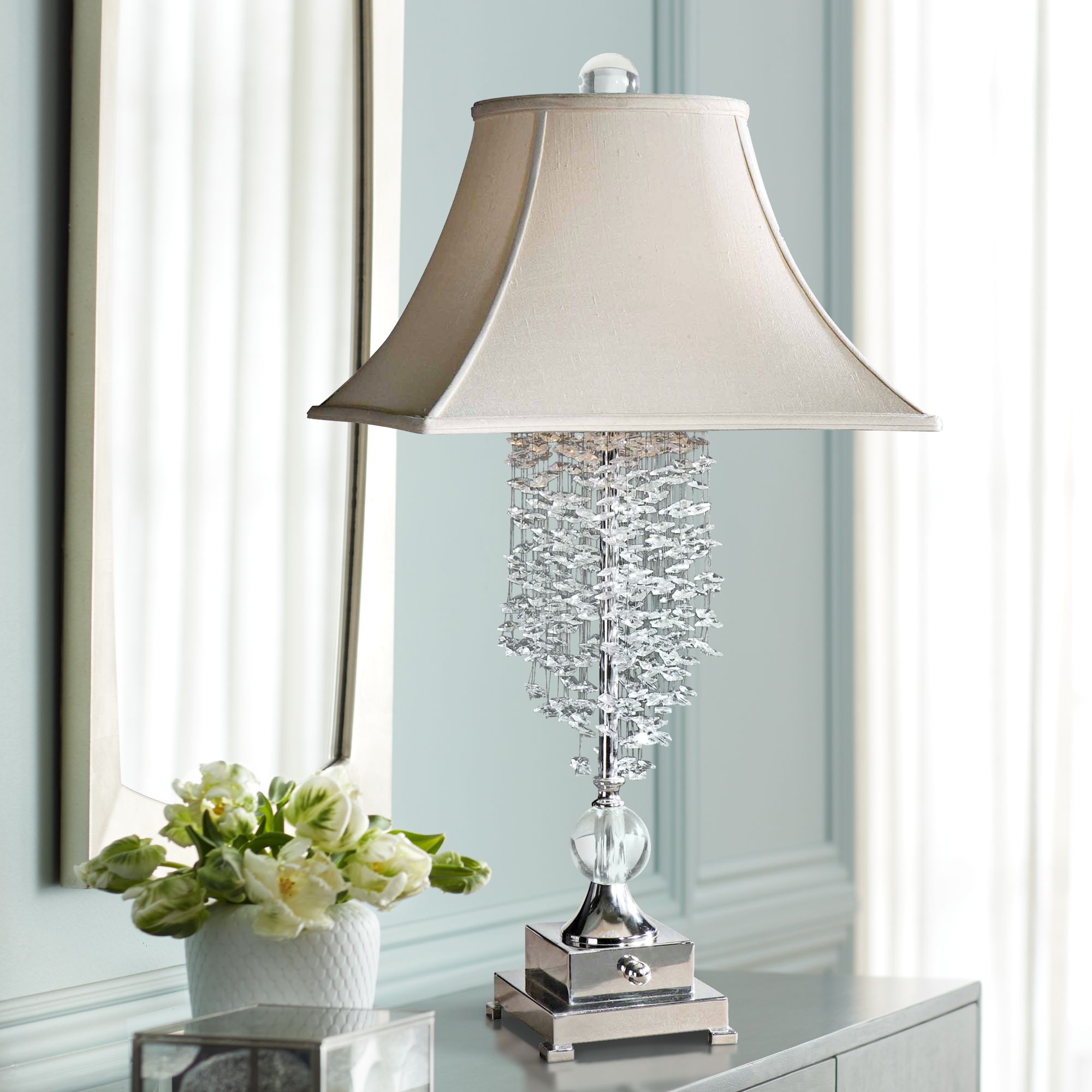Uttermost Fascination II Silver Plated Table Lamp