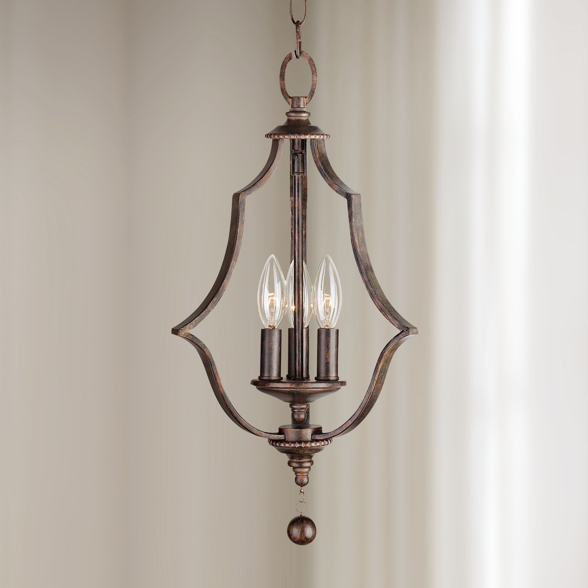 Crystorama Parson 11" Wide English Bronze Pendant