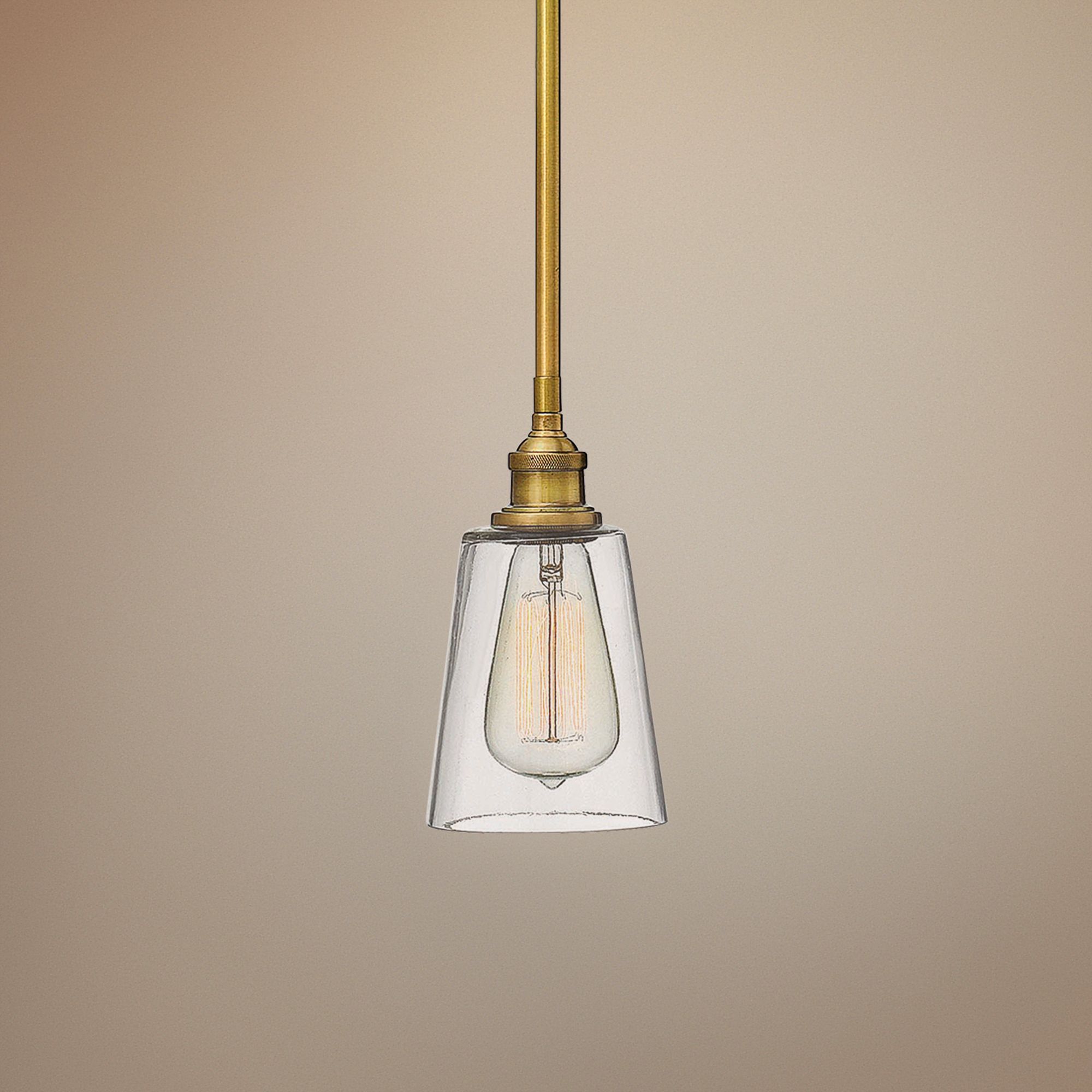 Hinkley Gatsby 4 1/2" Wide Heritage Brass Mini Pendant