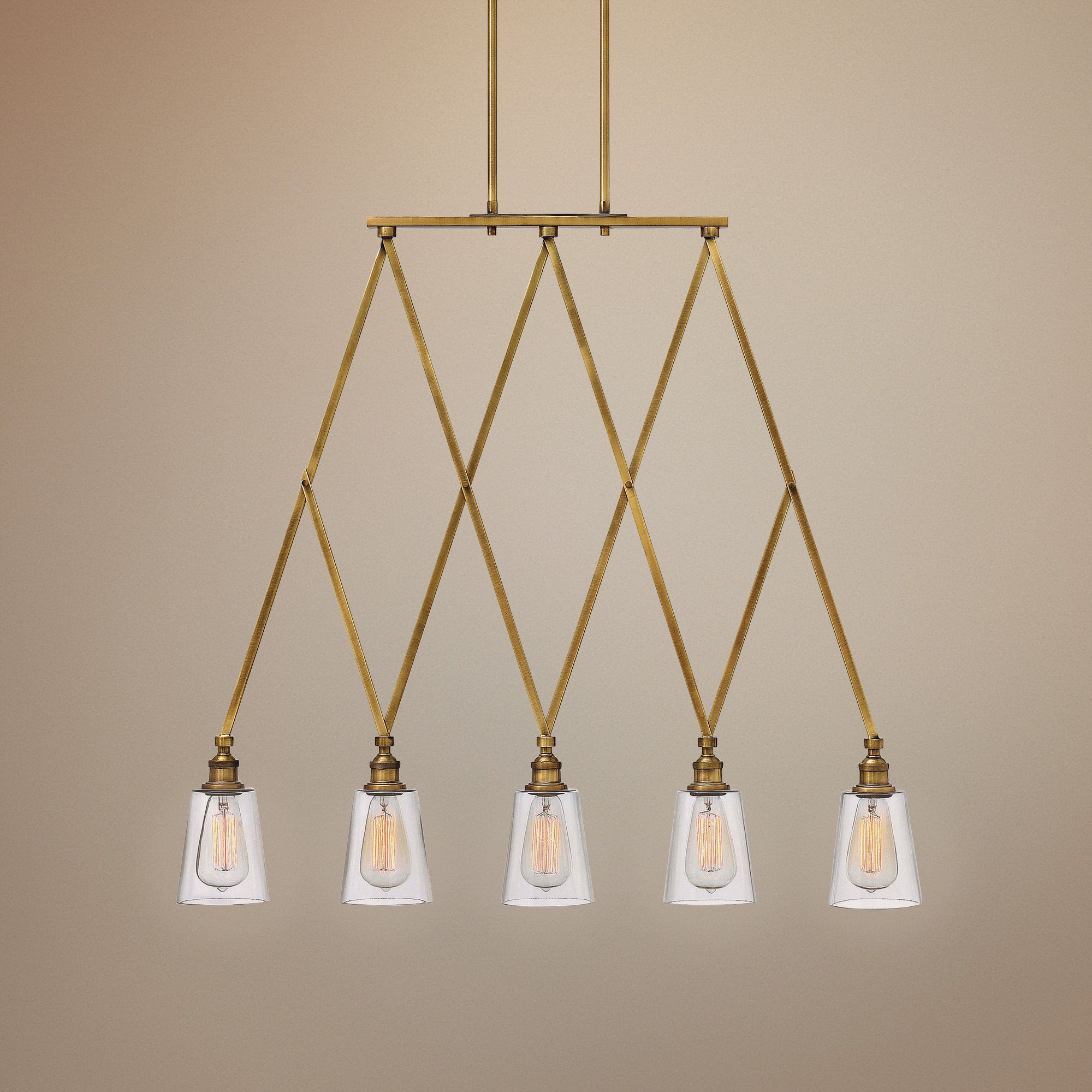 Hinkley Gatsby 36" Wide Heritage Brass Pendant