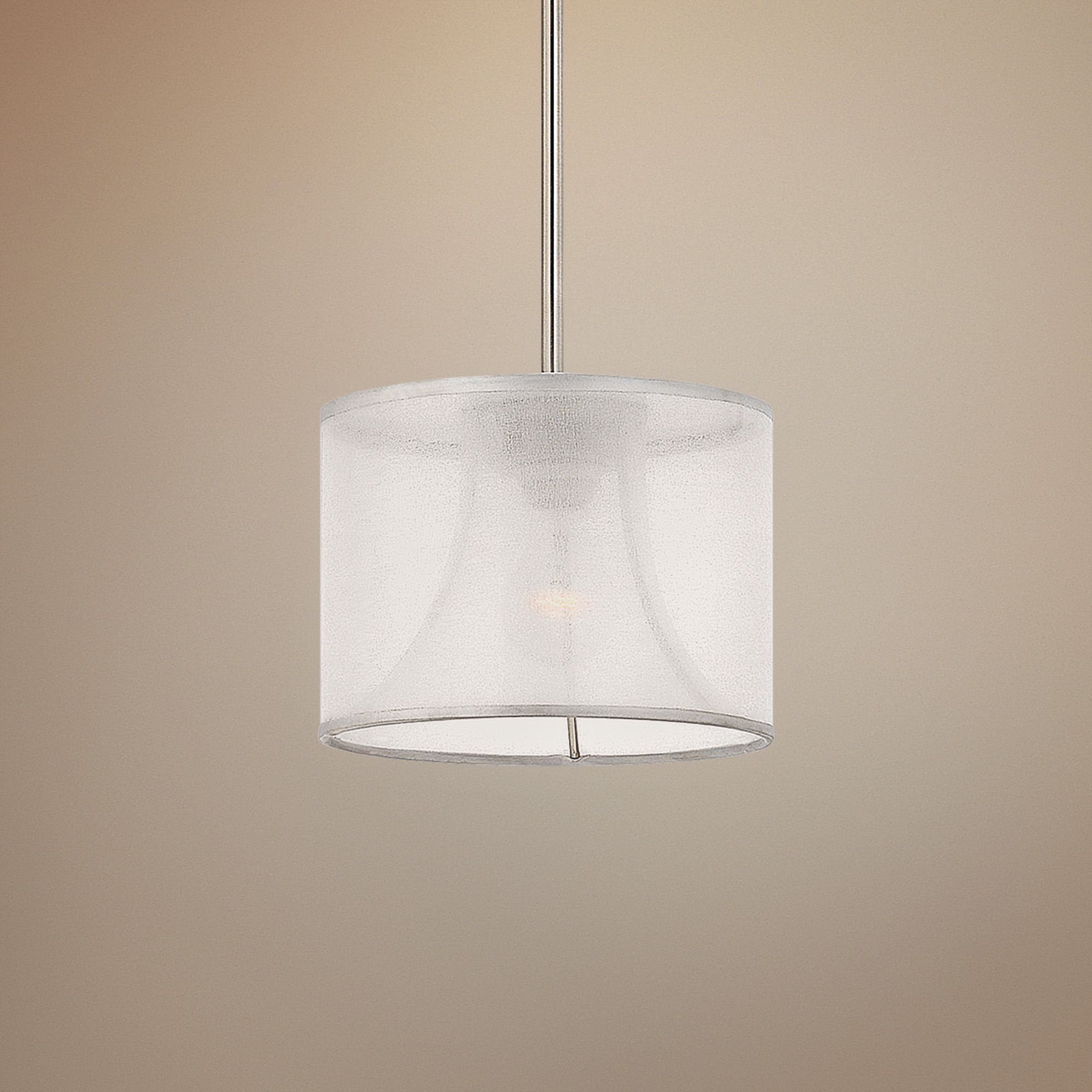 Fredrick Ramond Mime 10" Wide Brushed Nickel Mini Pendant