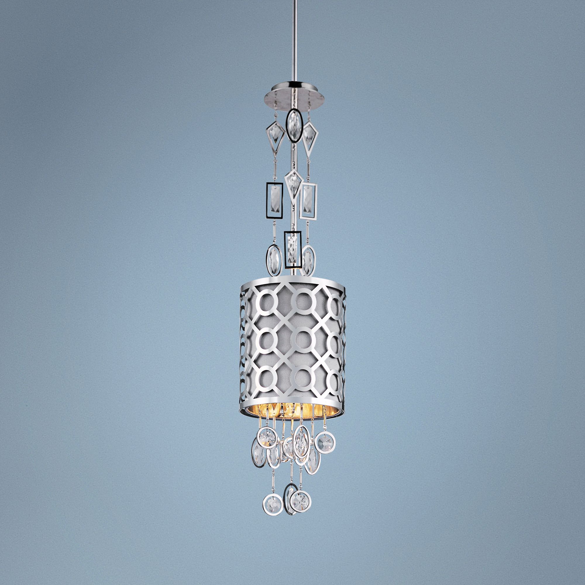 Maxim Symmetry 7" Wide Polished Nickel Mini Pendant 