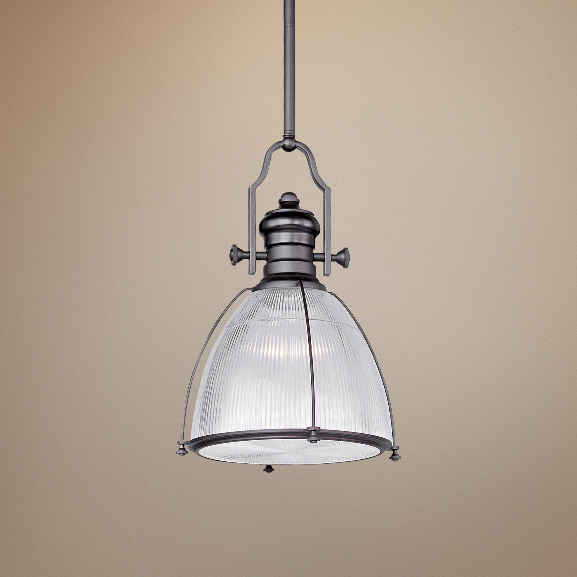 Maxim Hi-Bay 14" Wide Bronze Pendant