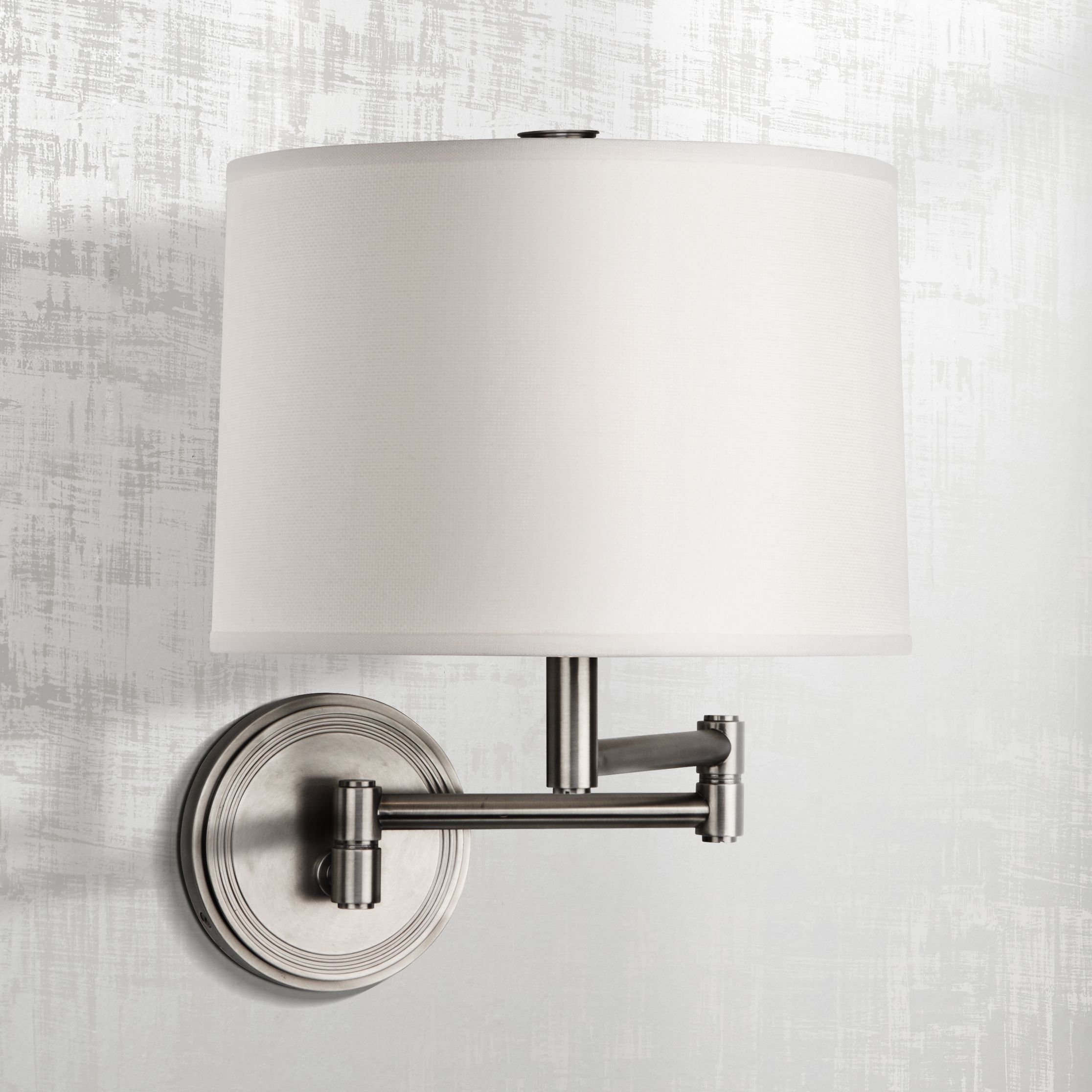 Robert Abbey Sofia Antique Nickel Plug-In Swing Arm