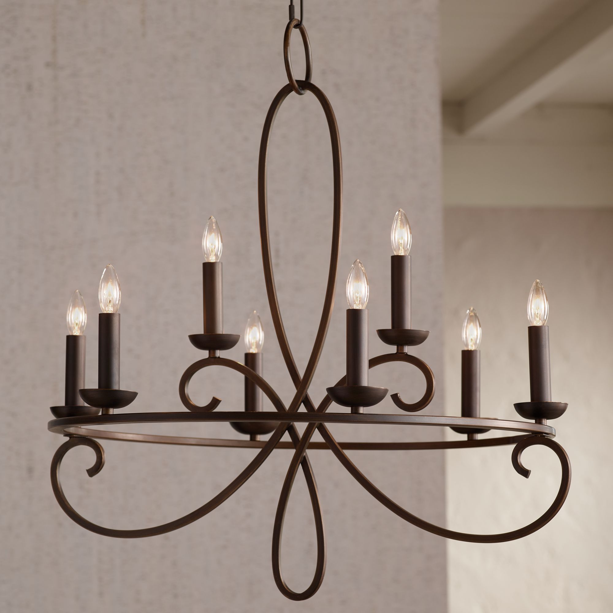 wrought iron dining room light fixtures