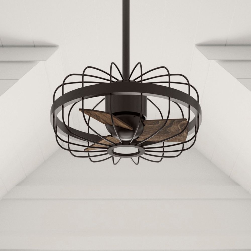 42" Hunter Roswell Noble Bronze Cage Ceiling Fan