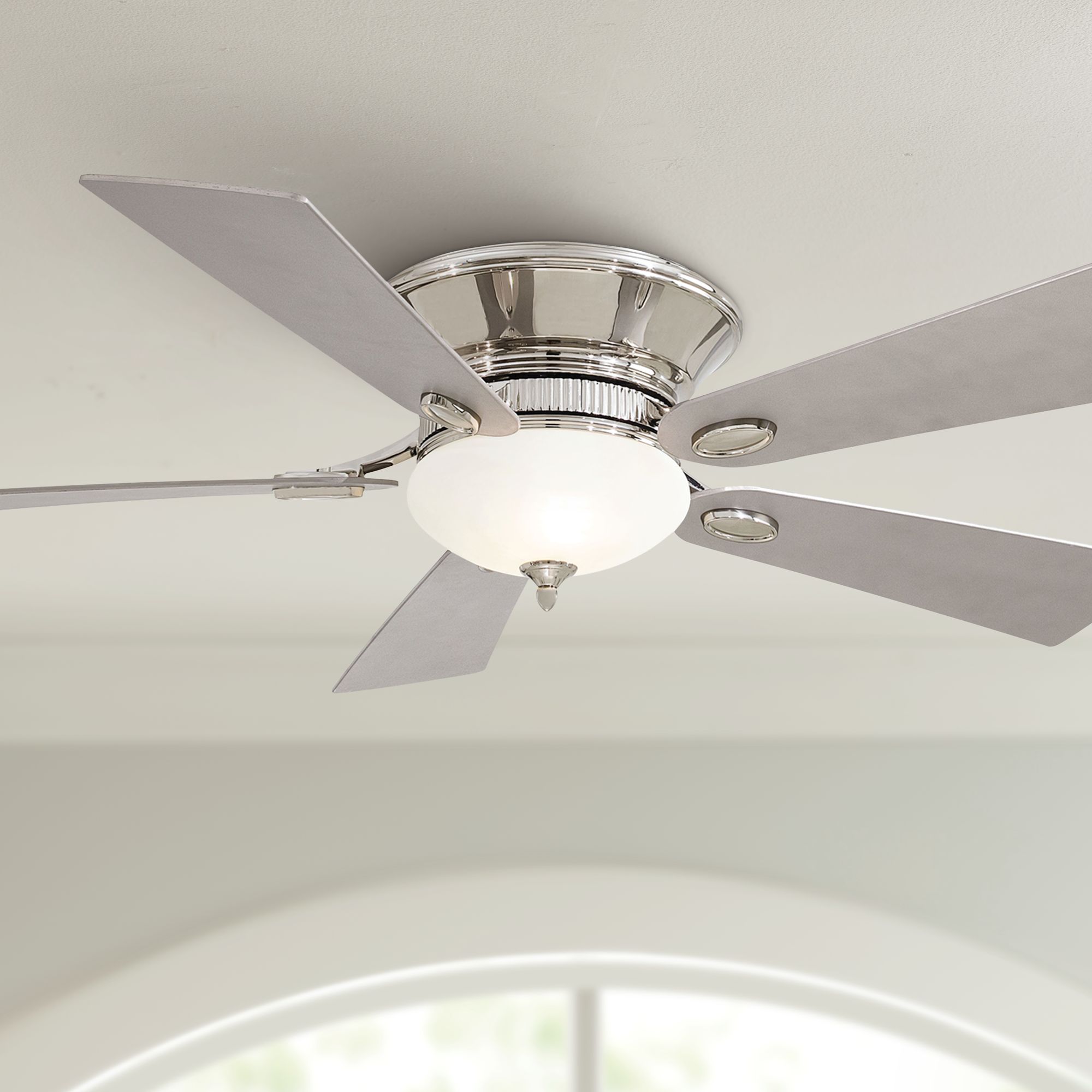 52" Minka Aire Delano II Polished Nickel LED Ceiling Fan
