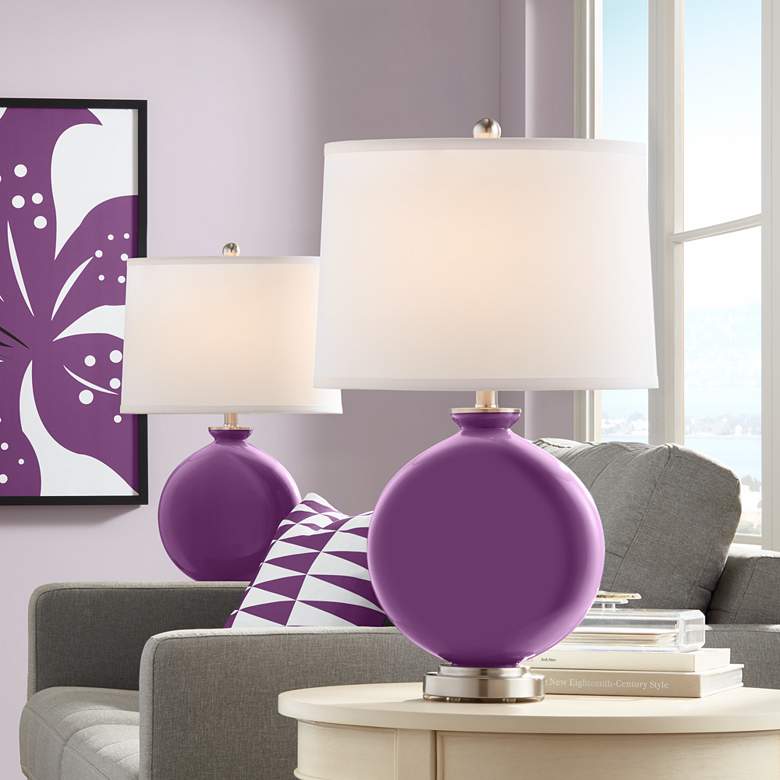 Kimono Violet Carrie Table Lamp Set of 2
